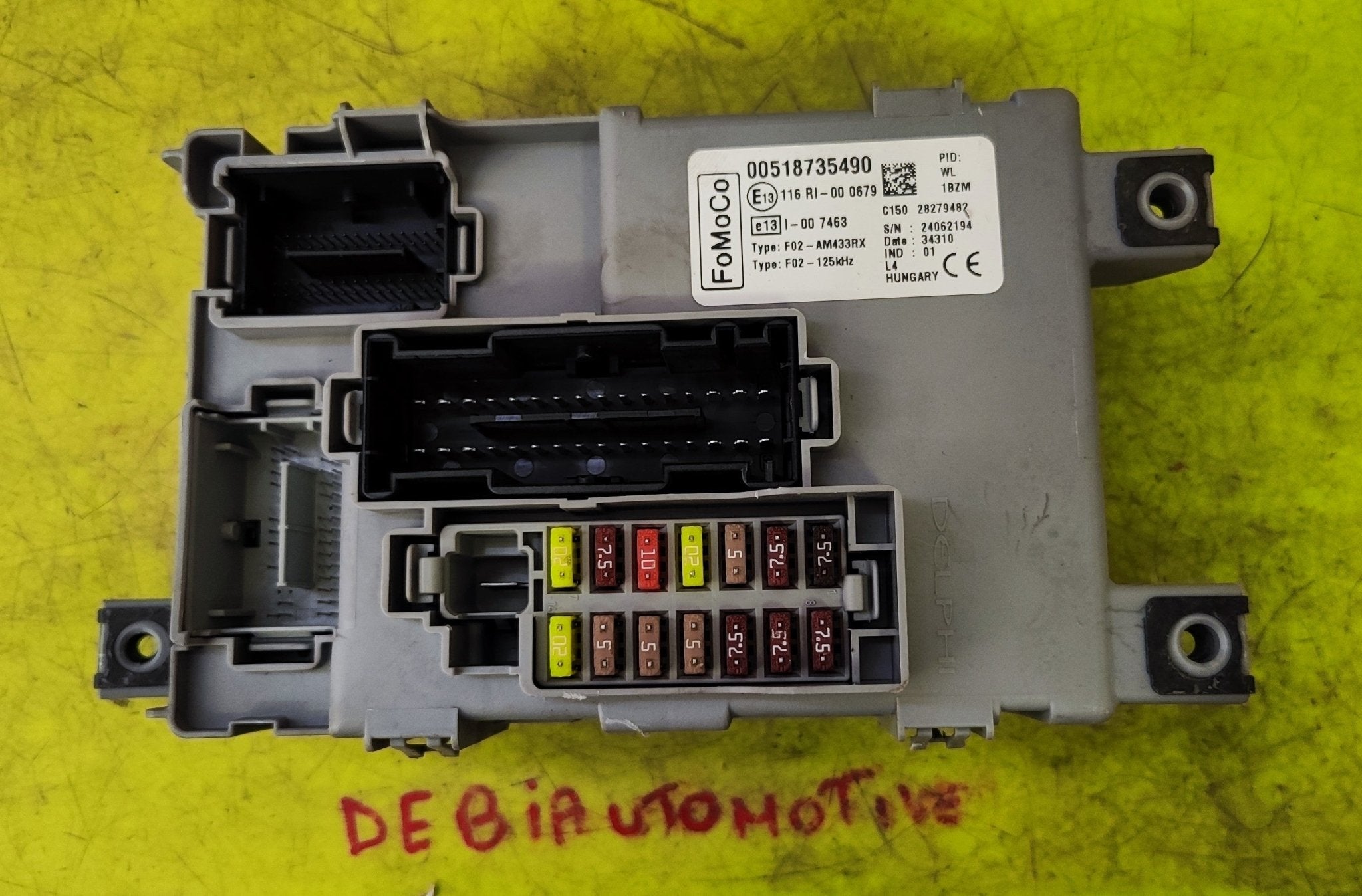 00518735490 518735490 Centralina Body Computer Ford Ka - Debiautomotive