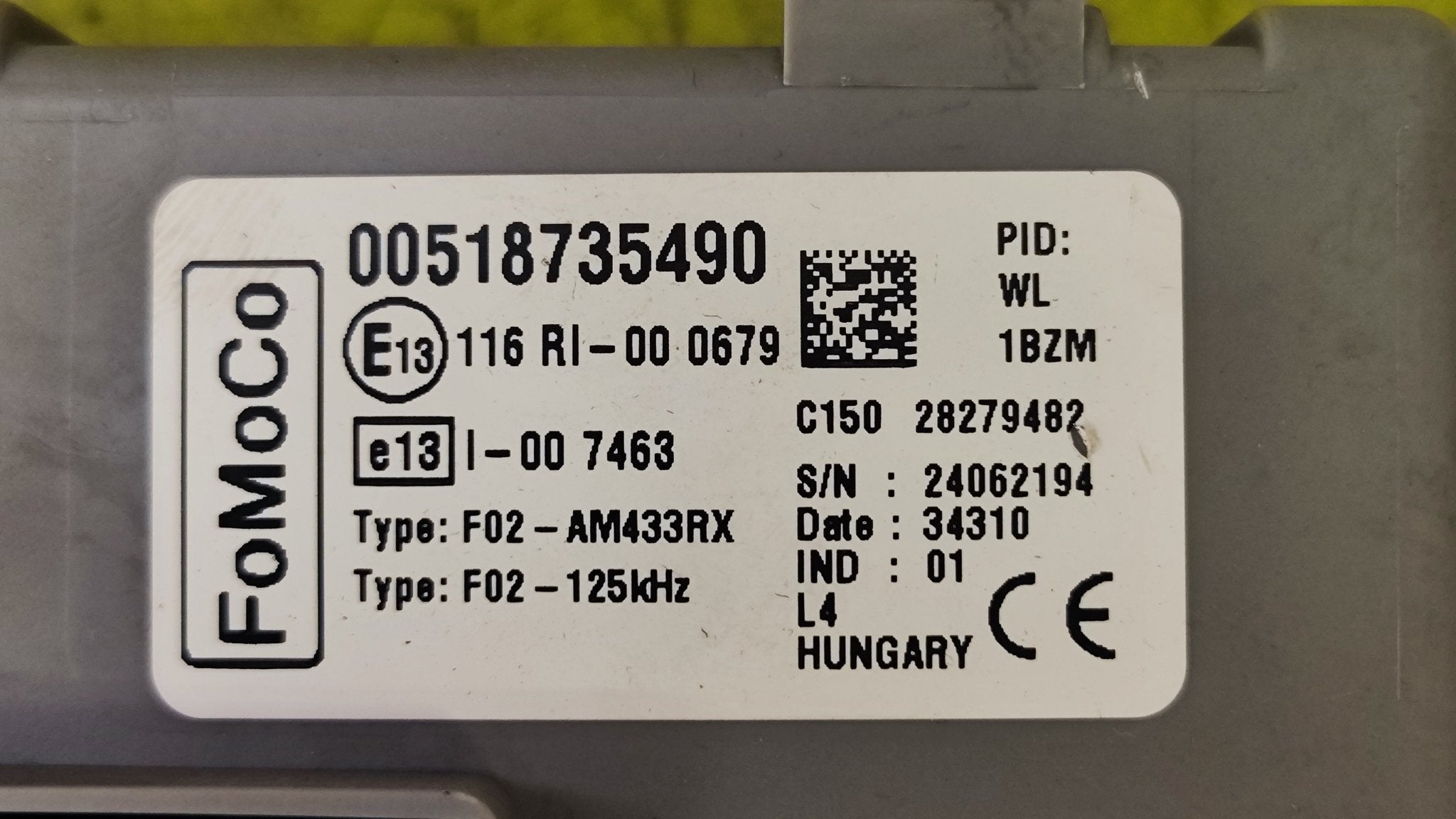 00518735490 518735490 Centralina Body Computer Ford Ka - Debiautomotive