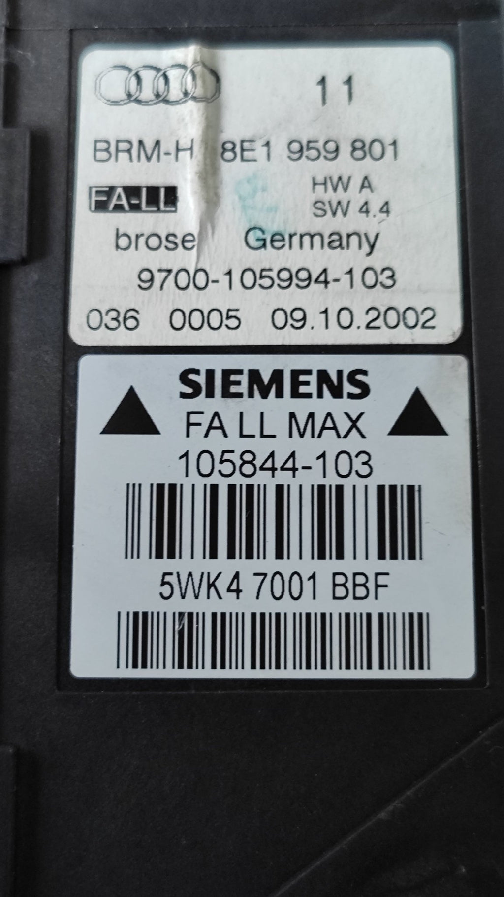 0130821765 8E1959801 NUOVO Motorino alzavetro anteriore destro Audi A4 - Debiautomotive