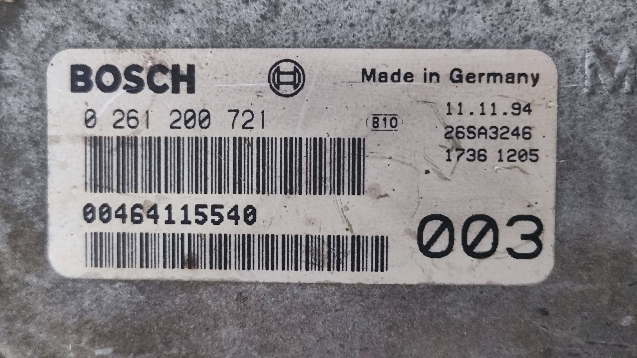 0261200721 00464115540 Centralina motore Fiat Tipo 1.6B - Debiautomotive