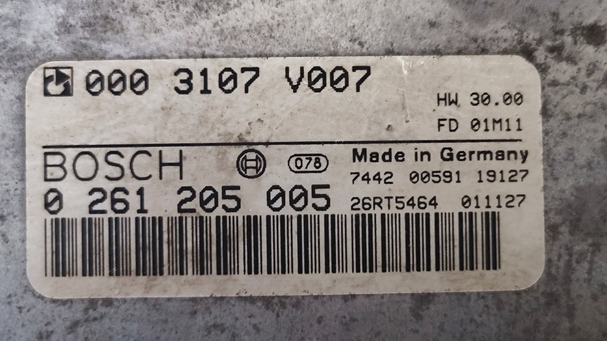 0261205005 0003107V007 Centralina Motore Smart W450 - Debiautomotive