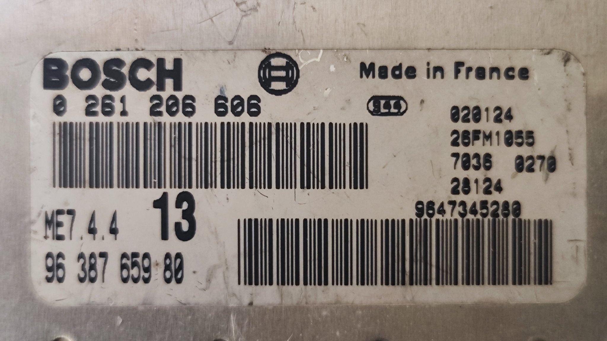 0261206606 ME7.4.4 Centralina Motore Citroen Xsara 1.6B - Debiautomotive