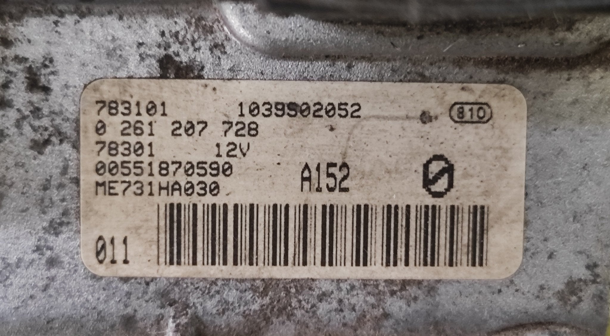 0261207728 Centralina motore Alfa Romeo 147 1.6B - Debiautomotive