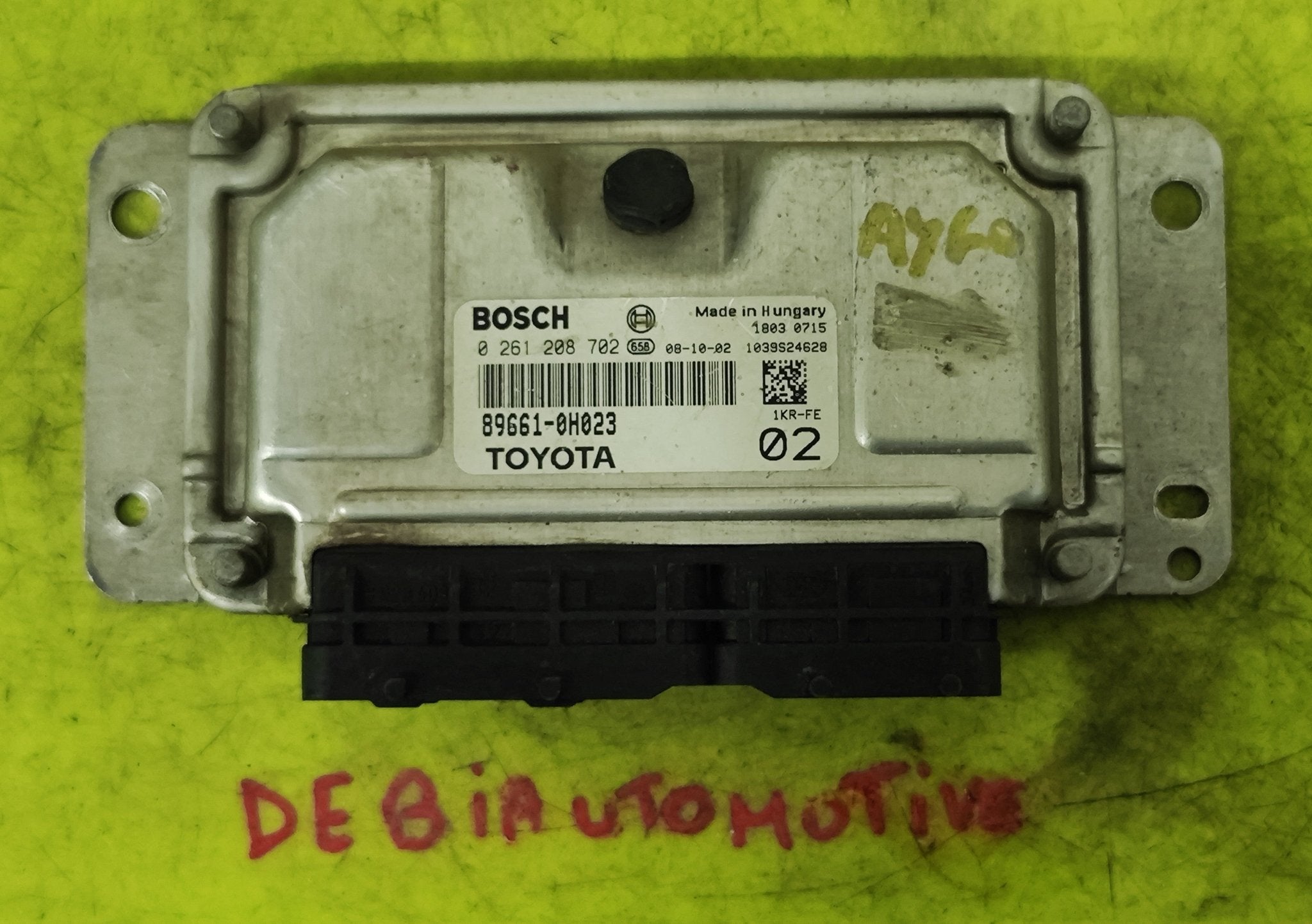 0261208702 89661 - 0H023 Centralina motore Toyota Aygò Citroen C1 Peugeot 107 1.0B - Debiautomotive