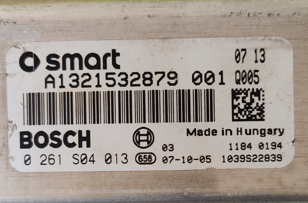 0261S04013 A1321532879 Centralina motore Smart ForTwo W451 1.0B - Debiautomotive