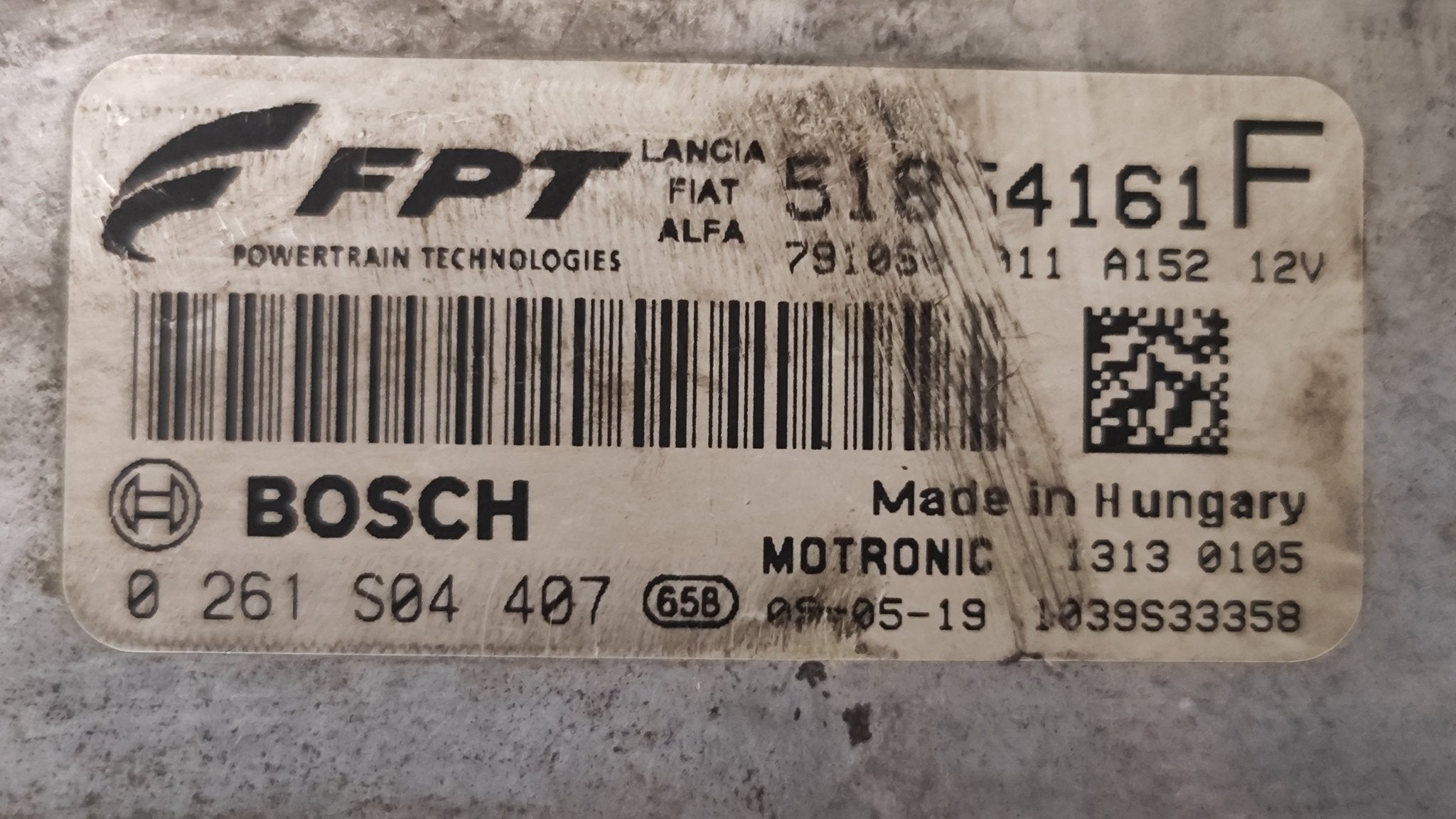 0261S04407 51854161 Centralina motore Alfa Romeo MiTo 1.4B - Debiautomotive