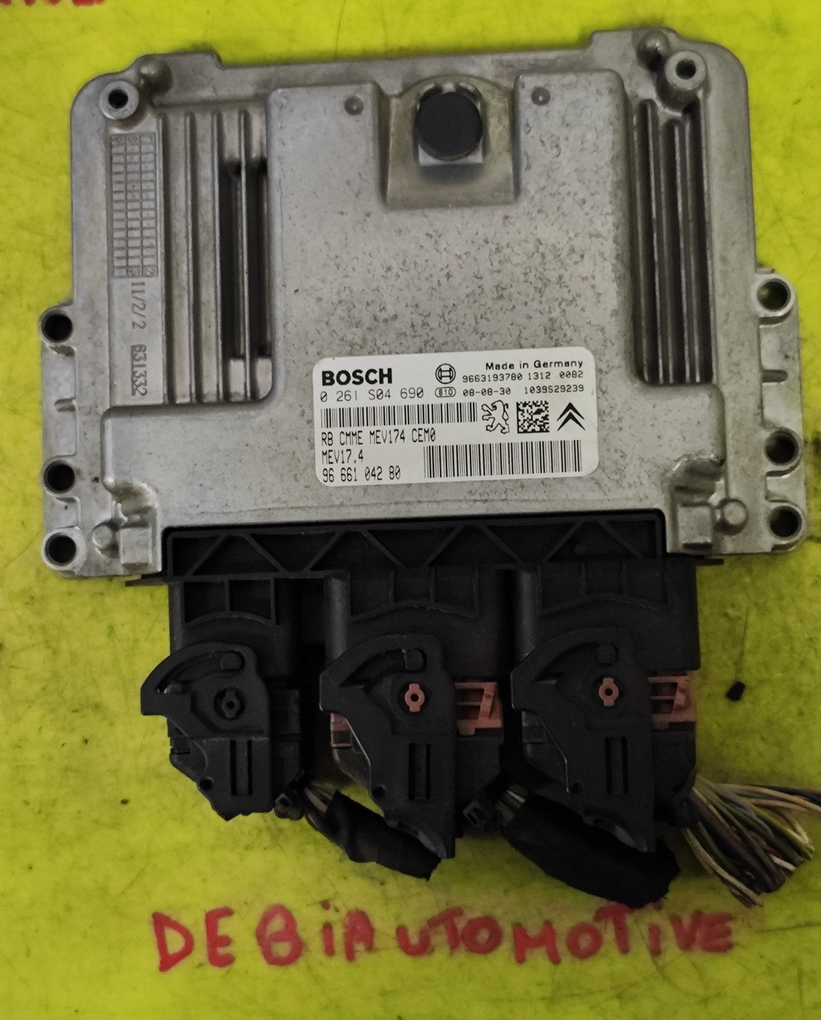 0261S04960 966104280 Centralina motore MEV17.4 Peugeot Citroen C4 1.6B - Debiautomotive