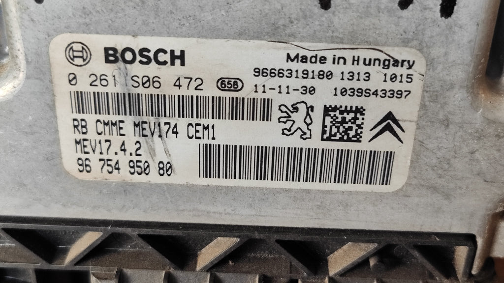 0261S06472 MEV17.4.2 Centralina motore Peugeot 207 1.4B - Debiautomotive