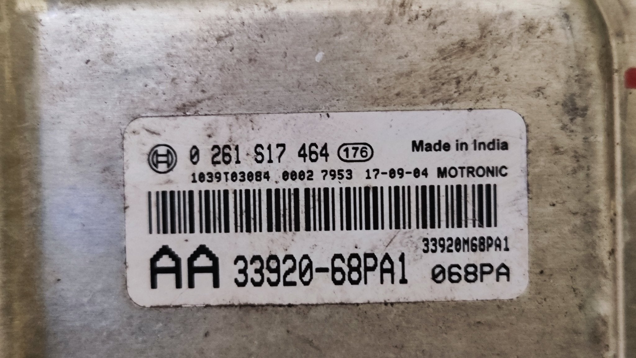 0261S17464 33920 - 68PA1 Centralina motore Suzuki Baleno 1.2B - Debiautomotive