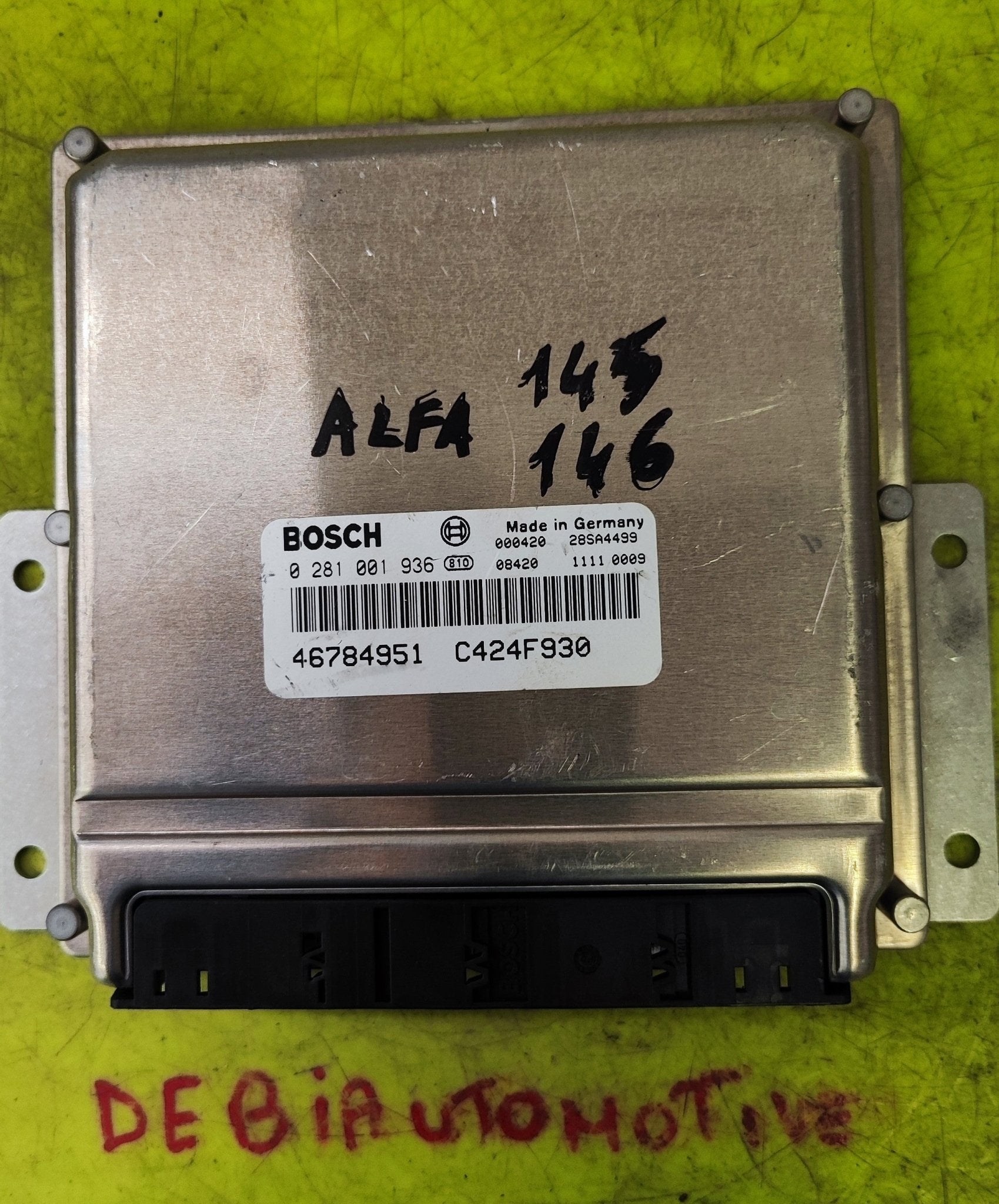 0281001936 46784951 Centralina Motore Alfa Romeo 145 1.9JTD - Debiautomotive