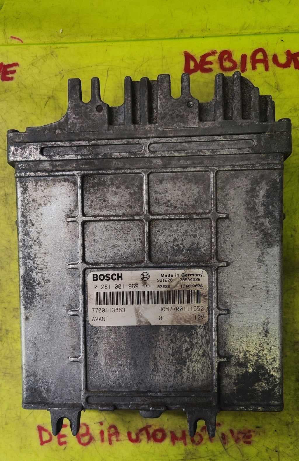 0281001969 7700113863 centralina motore Renault Megane 1.9 TDI - Debiautomotive
