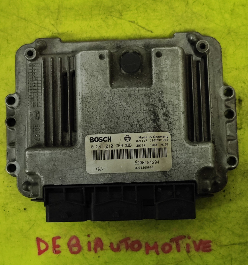 0281010769 8200184294 Centralina motore Renault Megane 1.9DCI - Debiautomotive