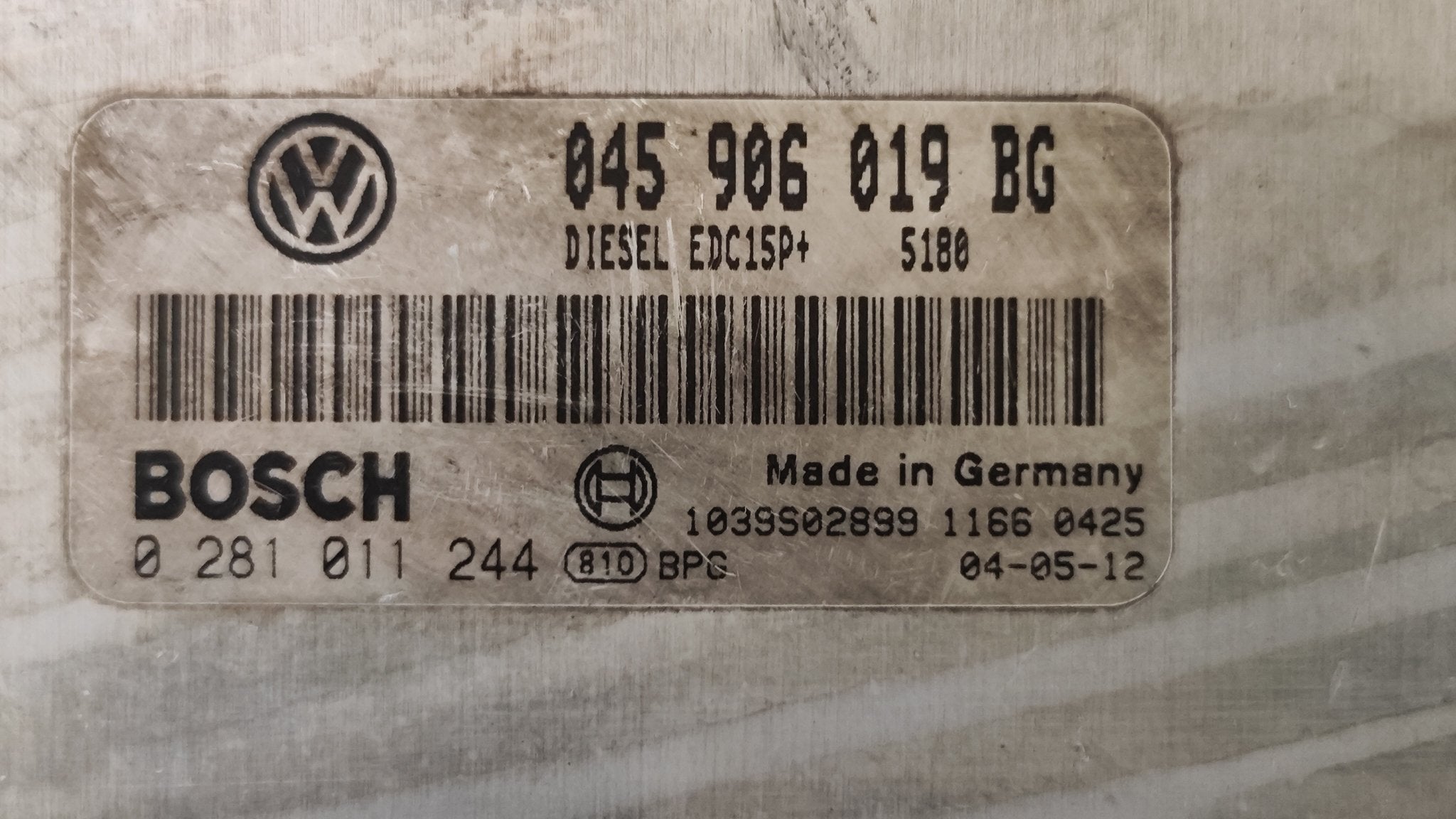 0281011244 045906019BG Centralina motore Seat Ibiza 1.4TDI - Debiautomotive