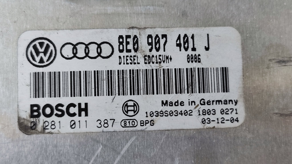 0281011387 8E0907401J Centralina motore Audi A6 2.5TDI - Debiautomotive