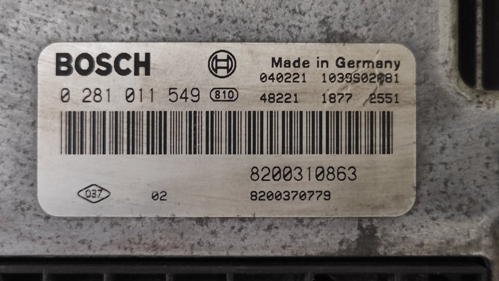 0281011549 8200310863 Centralina Motore Renault Megane Scenic 1.9DCI - Debiautomotive