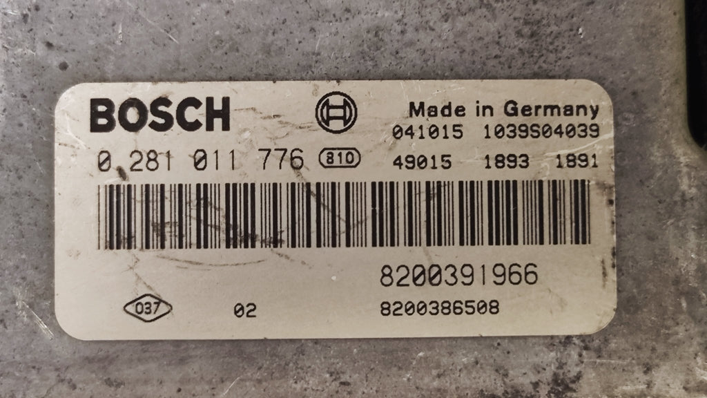 0281011776 8200391966 Centralina motore Renault Megane 1.9DCI - Debiautomotive