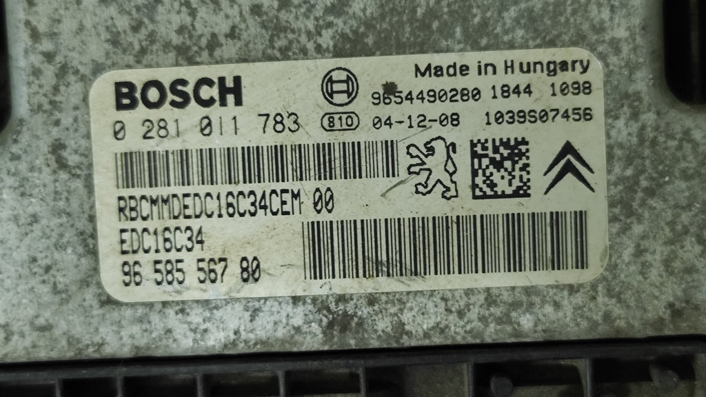 0281011783 9658556780 centralina motore Peugeot 206 1.4HDI - Debiautomotive