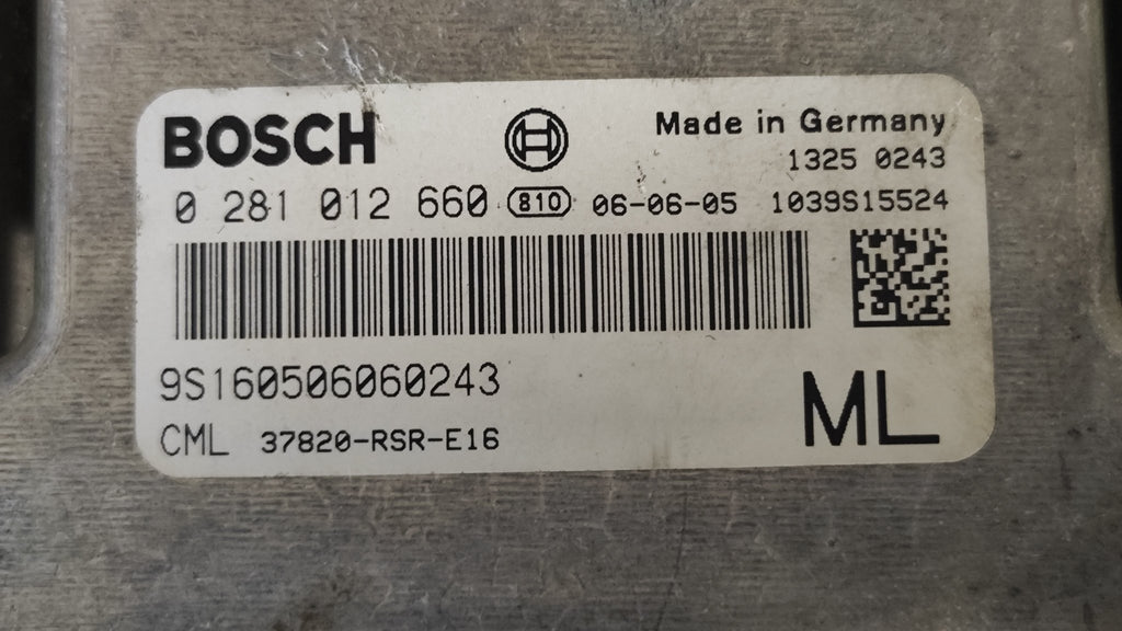 0281012660 centralina motore Honda Civic 2.2 - Debiautomotive