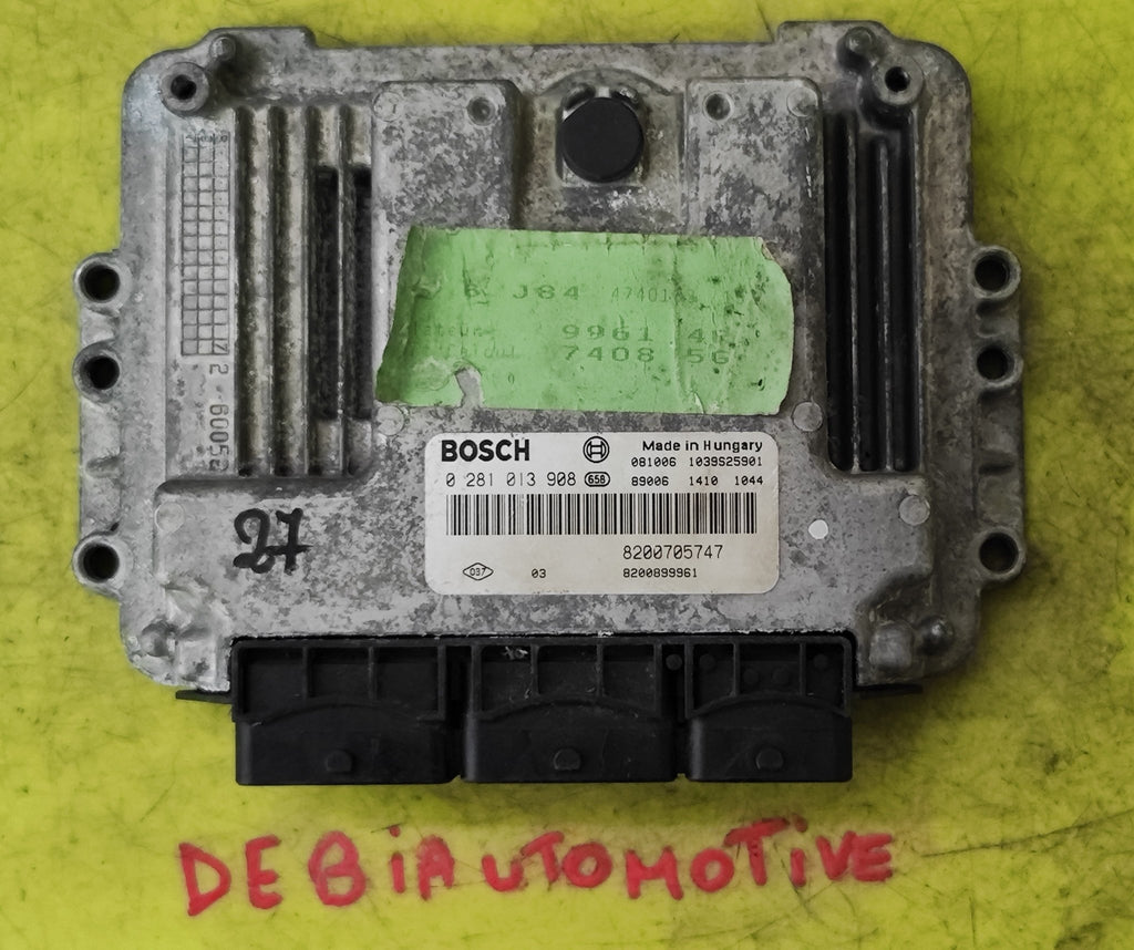 0281013908 8200705747 Centralina motore Renault Megane 1.9DCI - Debiautomotive