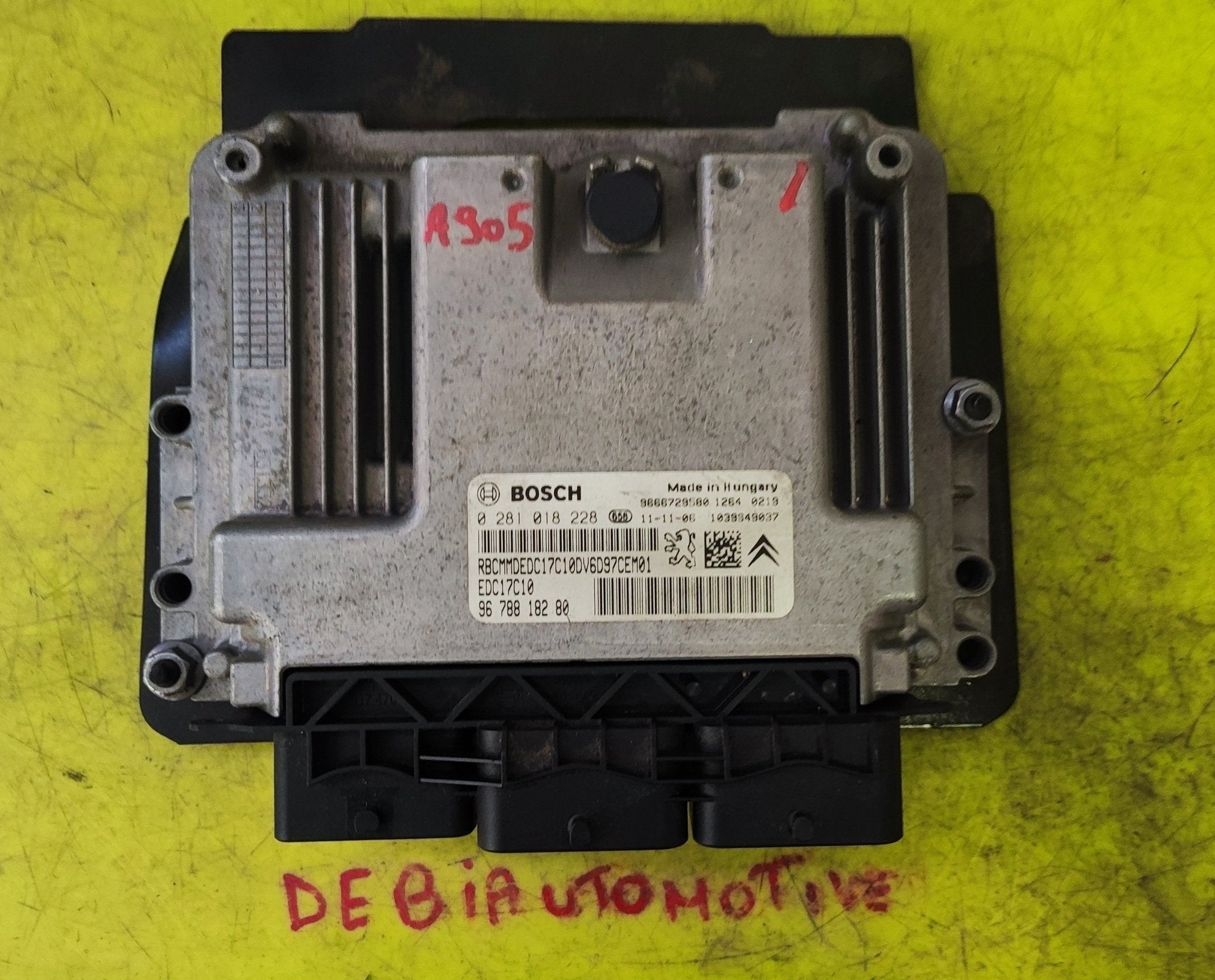 0281018228 9678818200 EDC17C10 centralina motore Peugeot Partner 1.4 HDI bellani - Debiautomotive