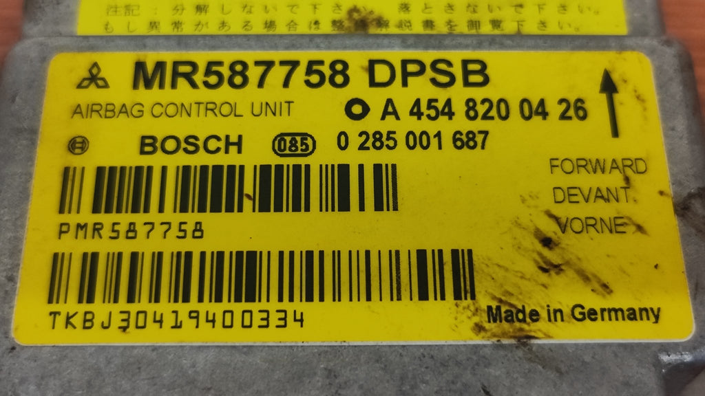 0285001687 A4548200426 Centralina Airbag Smart ForFour W454 - Debiautomotive