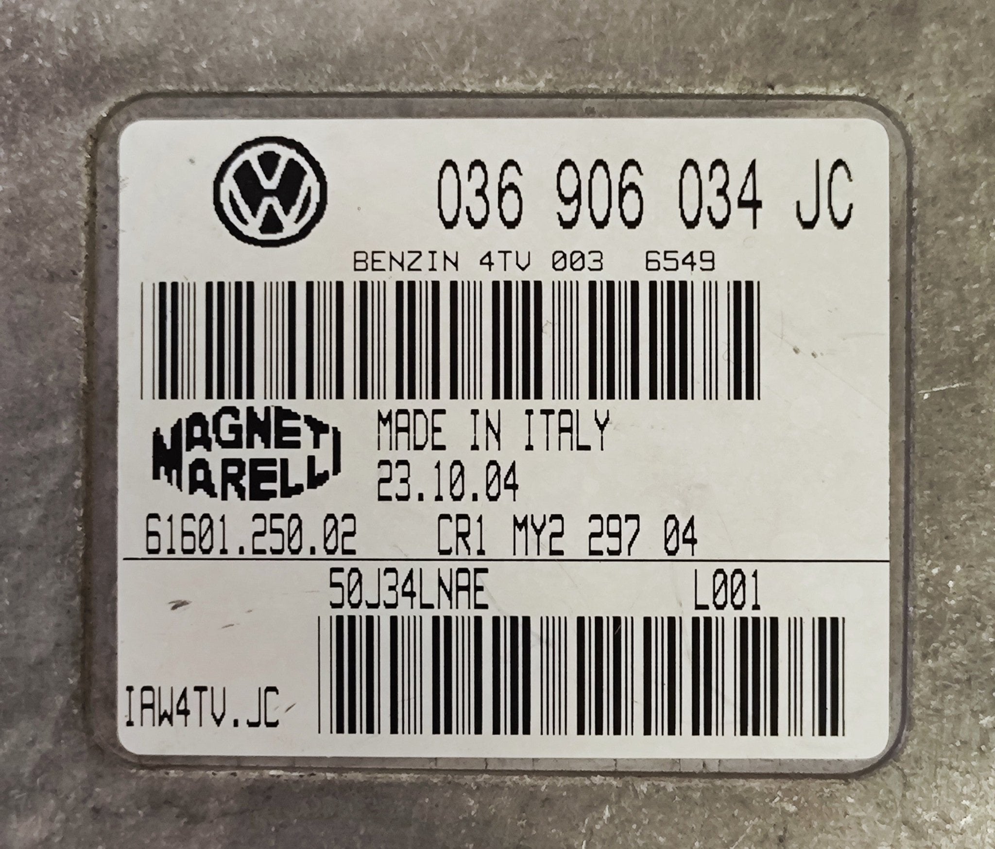 036906034JC IAW4TV.JC Centralina motore Volkswagen Polo 1.4B - Debiautomotive