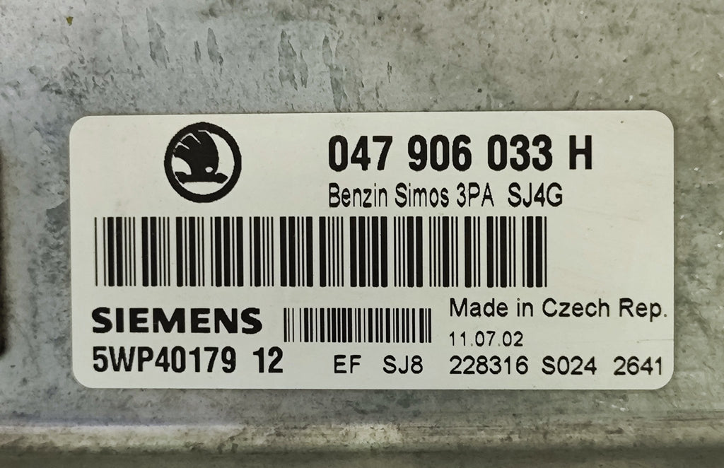 047906033H 5WP40176 Centralina motore Skoda Fabia 1.4B - Debiautomotive