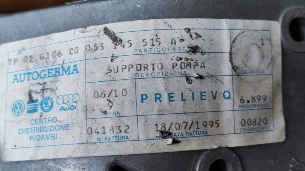 053145515A SUPPORTO ALTERNATORE AUDI 80 COUPE' (1993) 2.0 B/GPL 103KW 3P - Debiautomotive