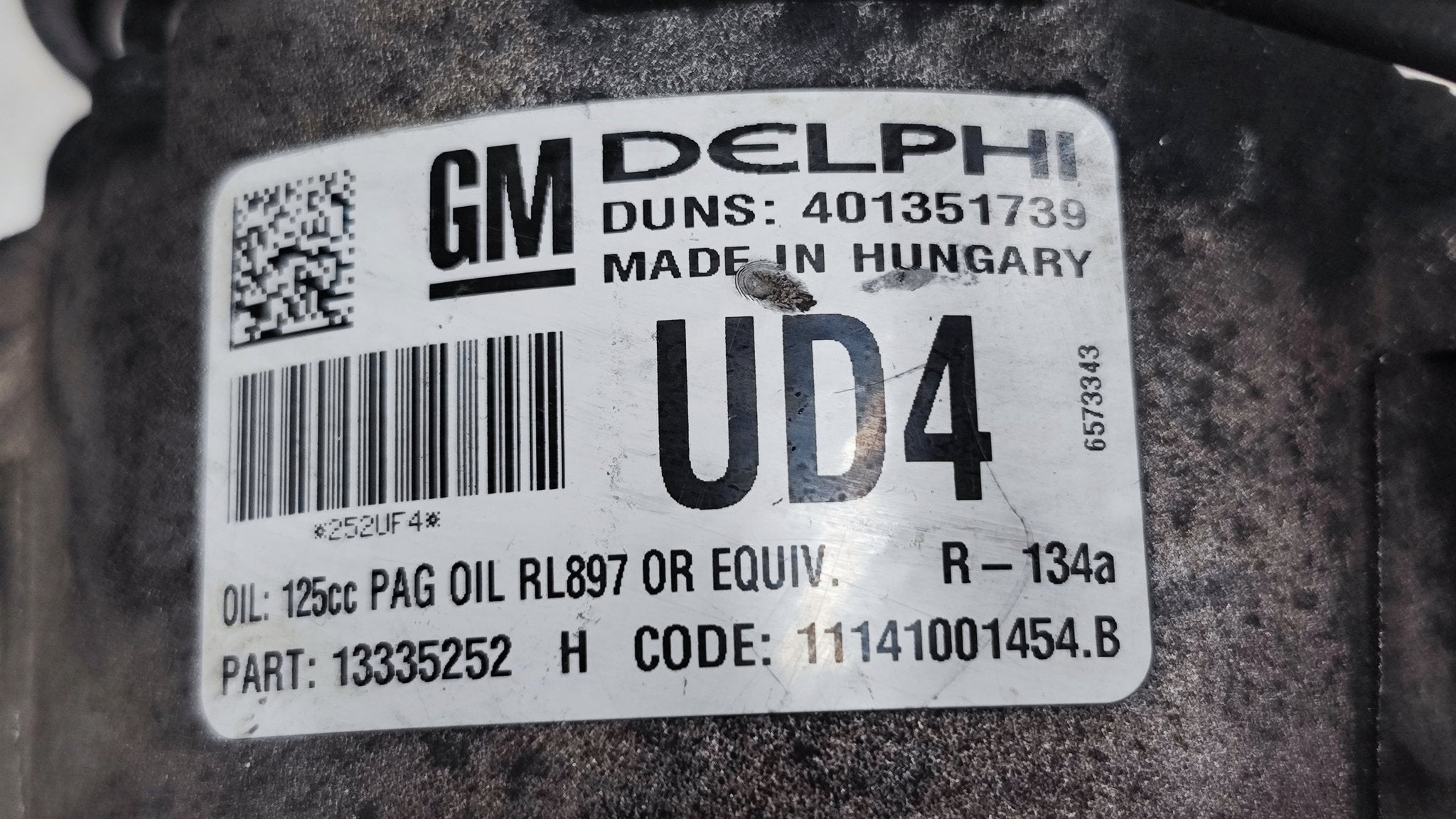 13335252 Compressore aria condizionata Opel Astra - Debiautomotive