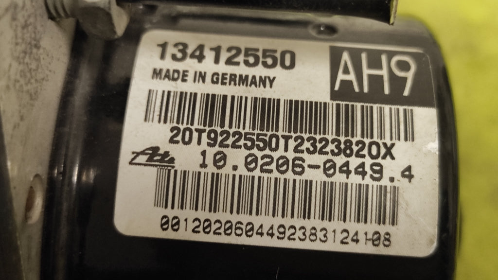 13412550 AH9 10.0206 - 0449.4 Pompa ABS Opel Astra J Chevrolet Orlando - Debiautomotive