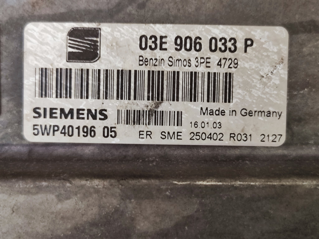 Centralina motore  Seat Ibiza 03E906033P 5WP40196  