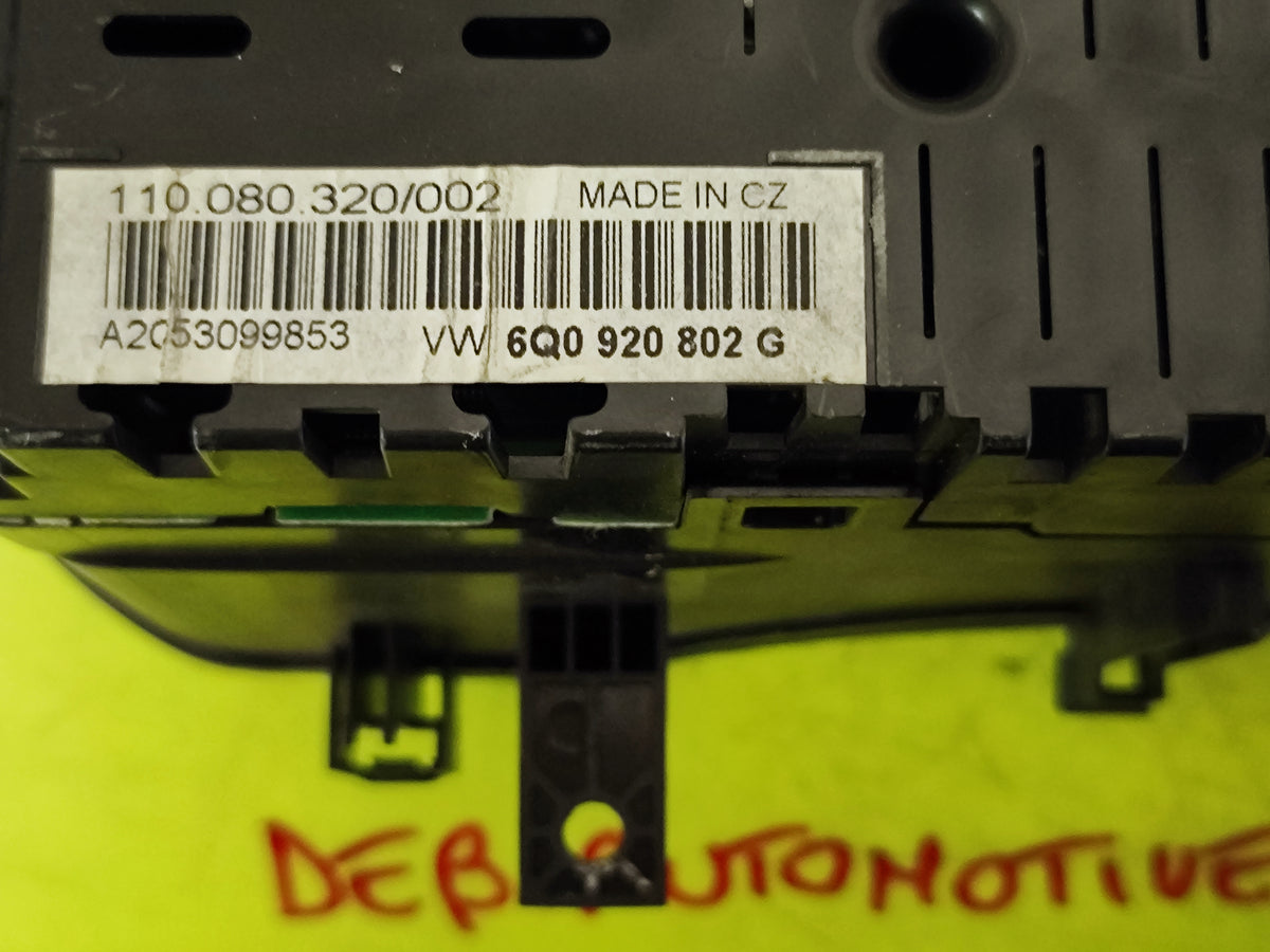 Quadro strumenti Volkswagen Polo 1.4B 6Q0920802G  