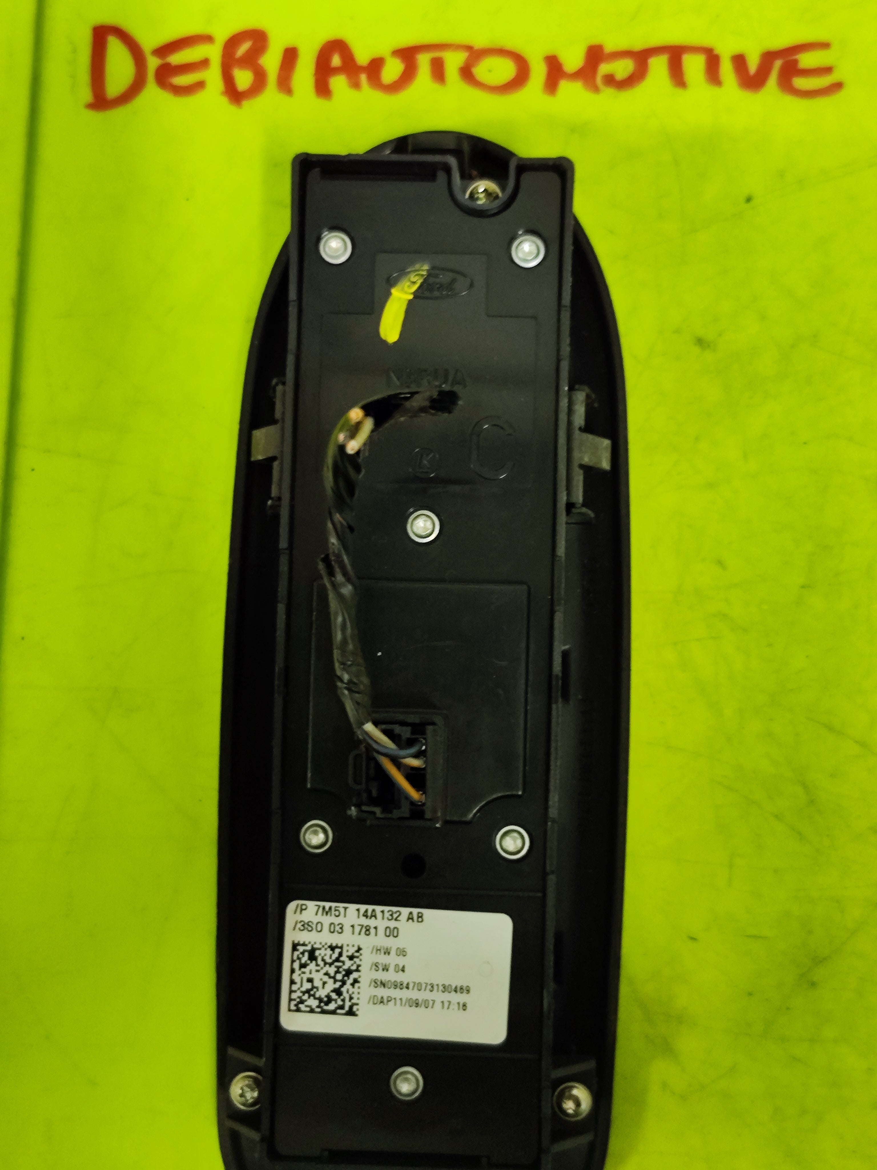 Pulsantiera anteriore Sx Ford Focus 7M5T14A132AB