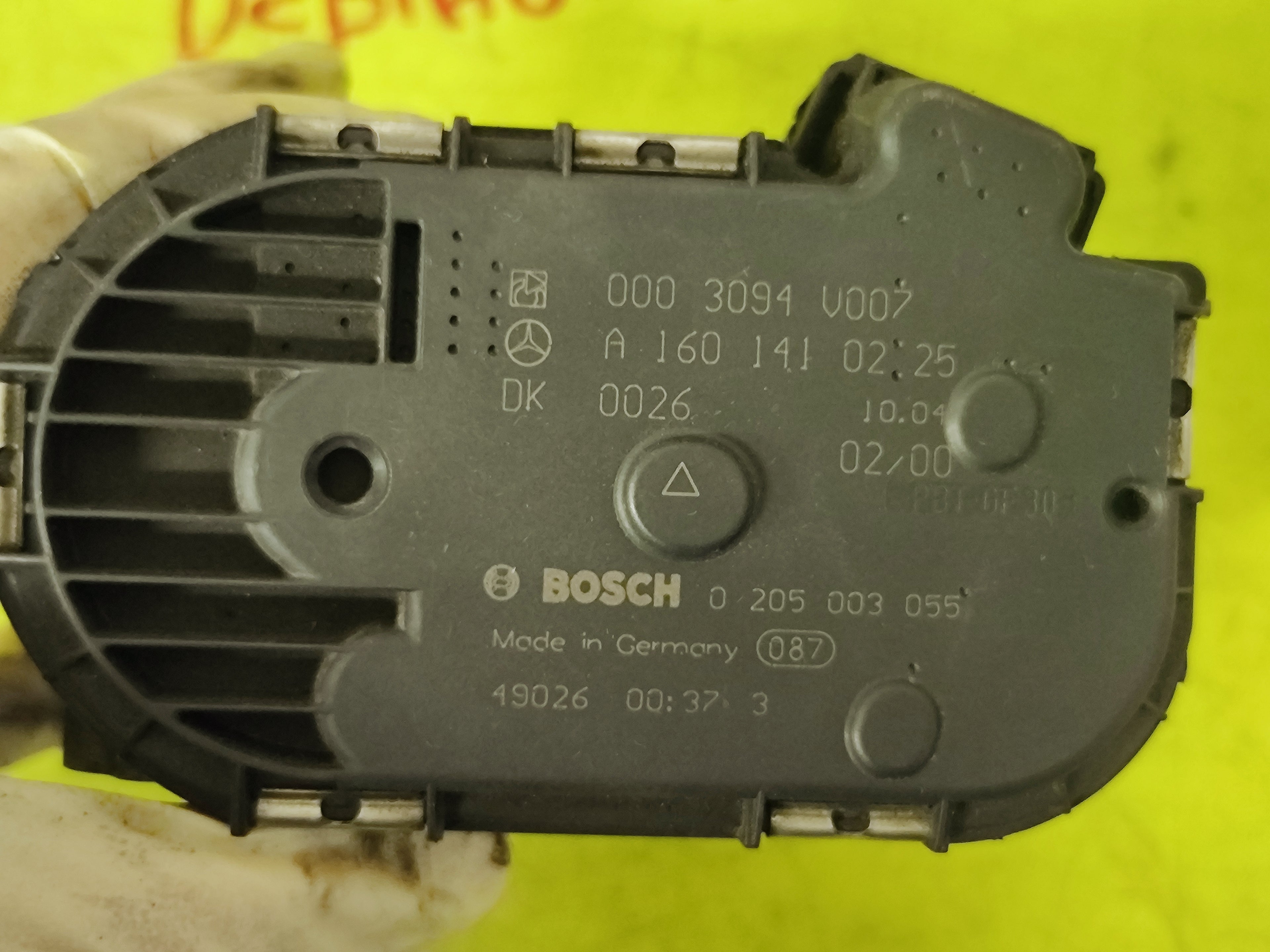 Corpo farfallato Smart W450 Cabrio 0003094V007 0205003055 A1601410225