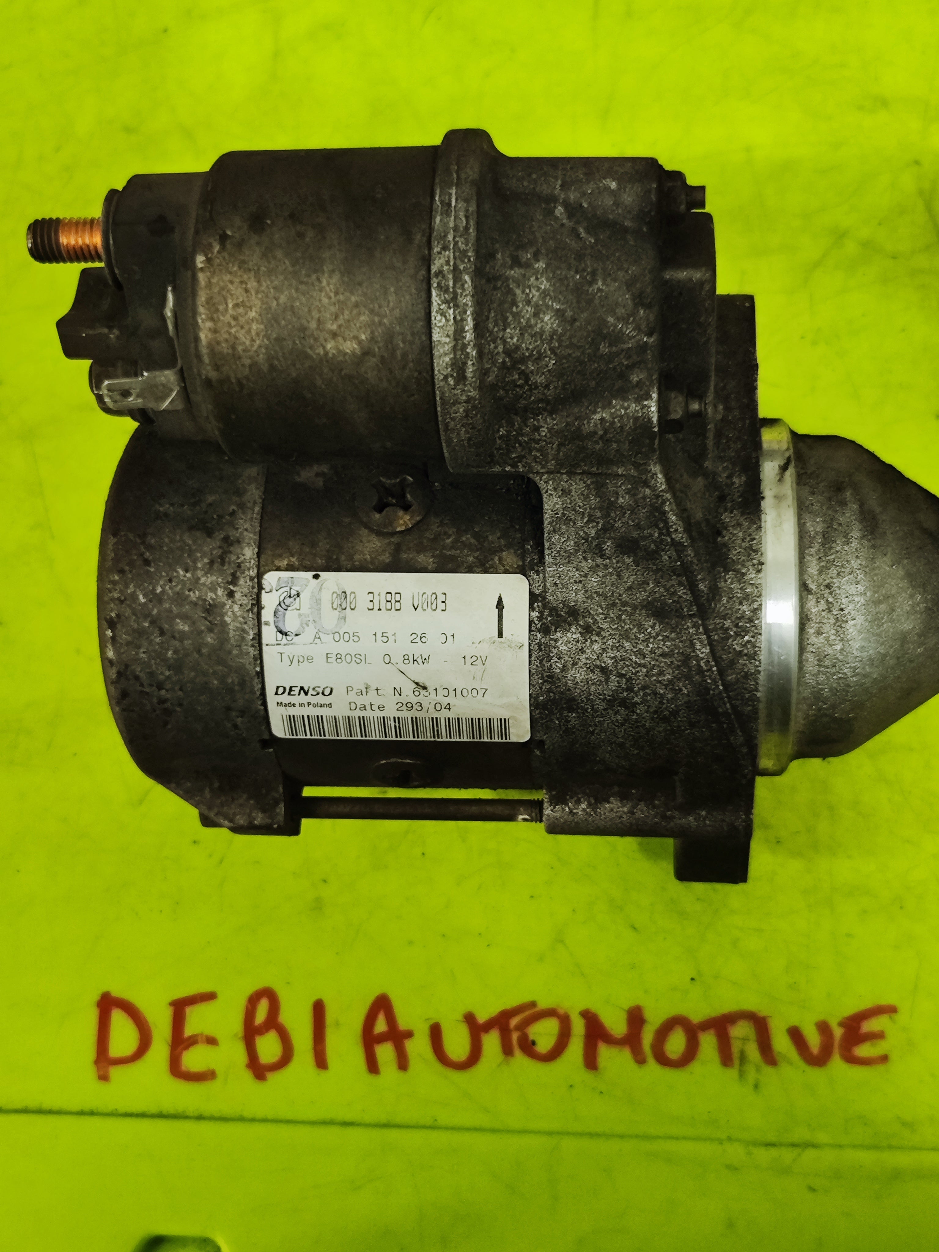 Motorino avviamento Smart W450 Cabrio 0003188V003 0051512601
