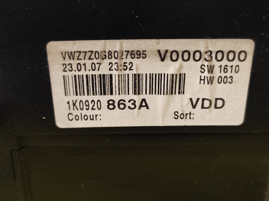 Quadro Strumenti Volkswagen Golf V Touran V0003000 