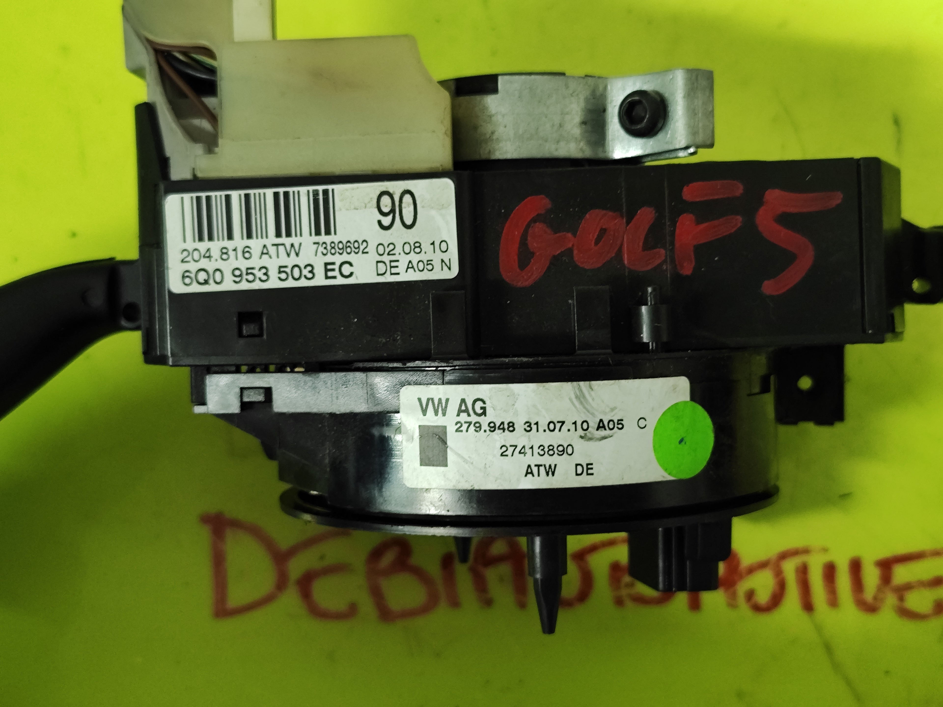 Devio luci Volkswagen Polo Golf 5 6Q0953503EC