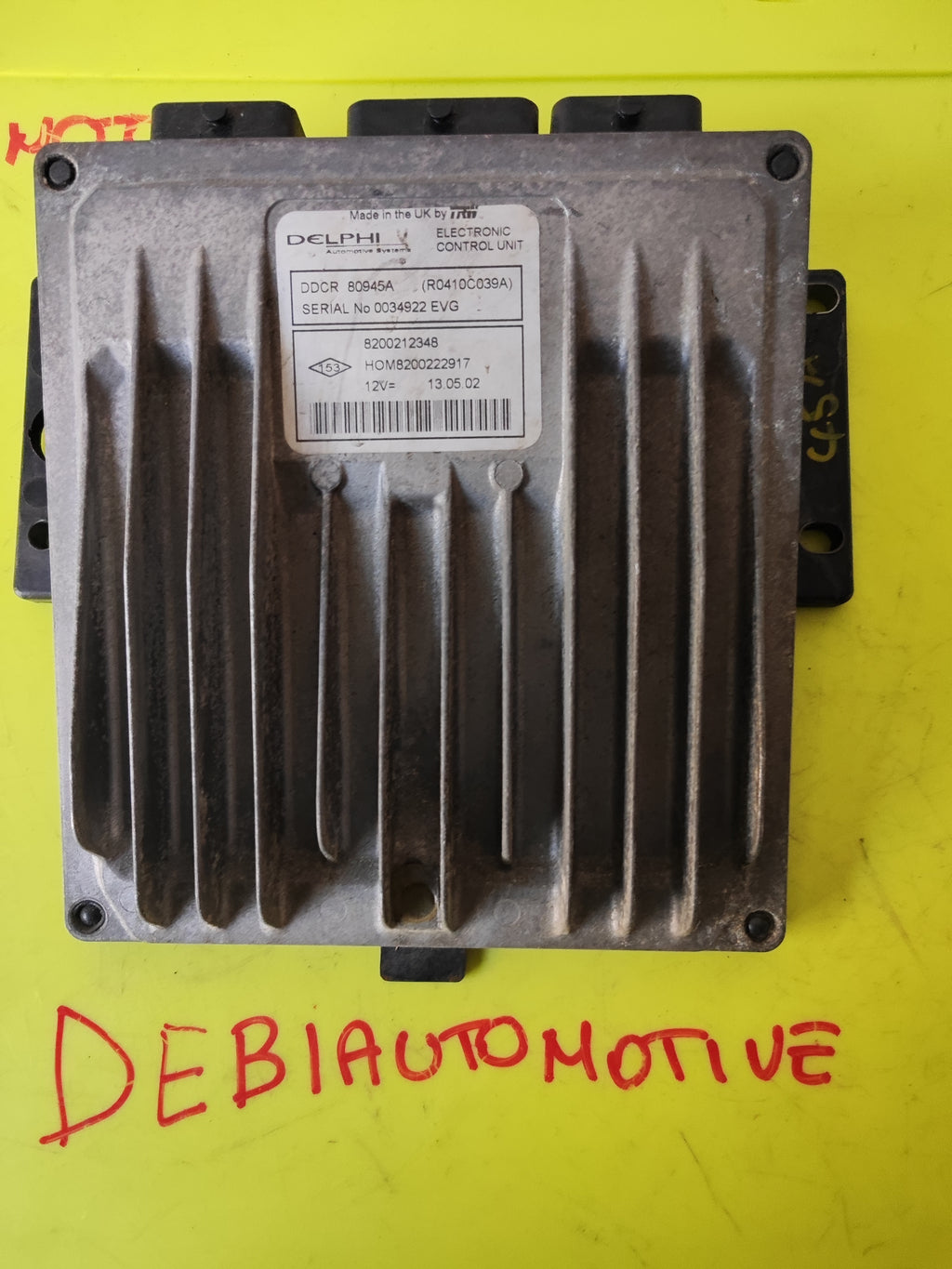 Centralina motore Renault Clio II 1.5 CDI 8200212348 HOM8200222917 DDCR