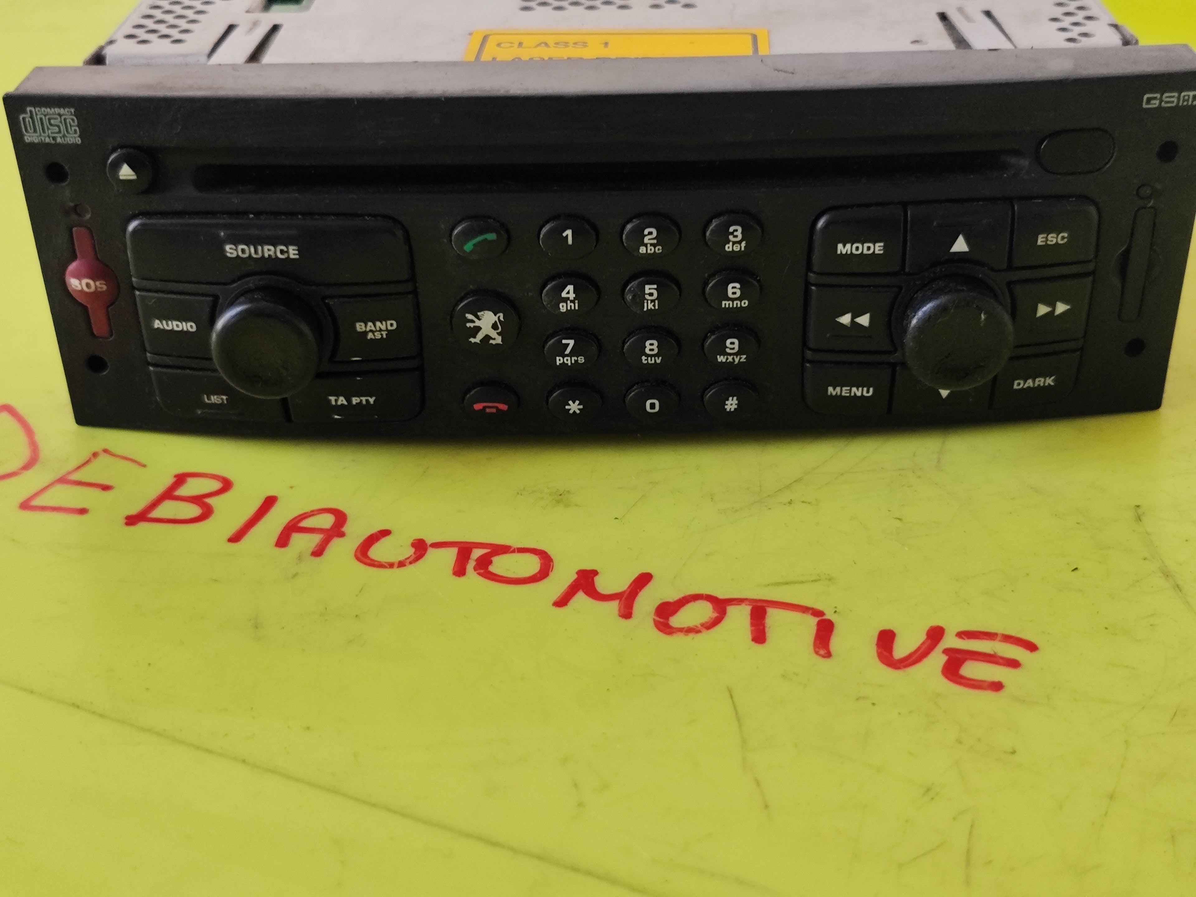 Autoradio Peugeot 307 2.0 Diesel 96590499XT 