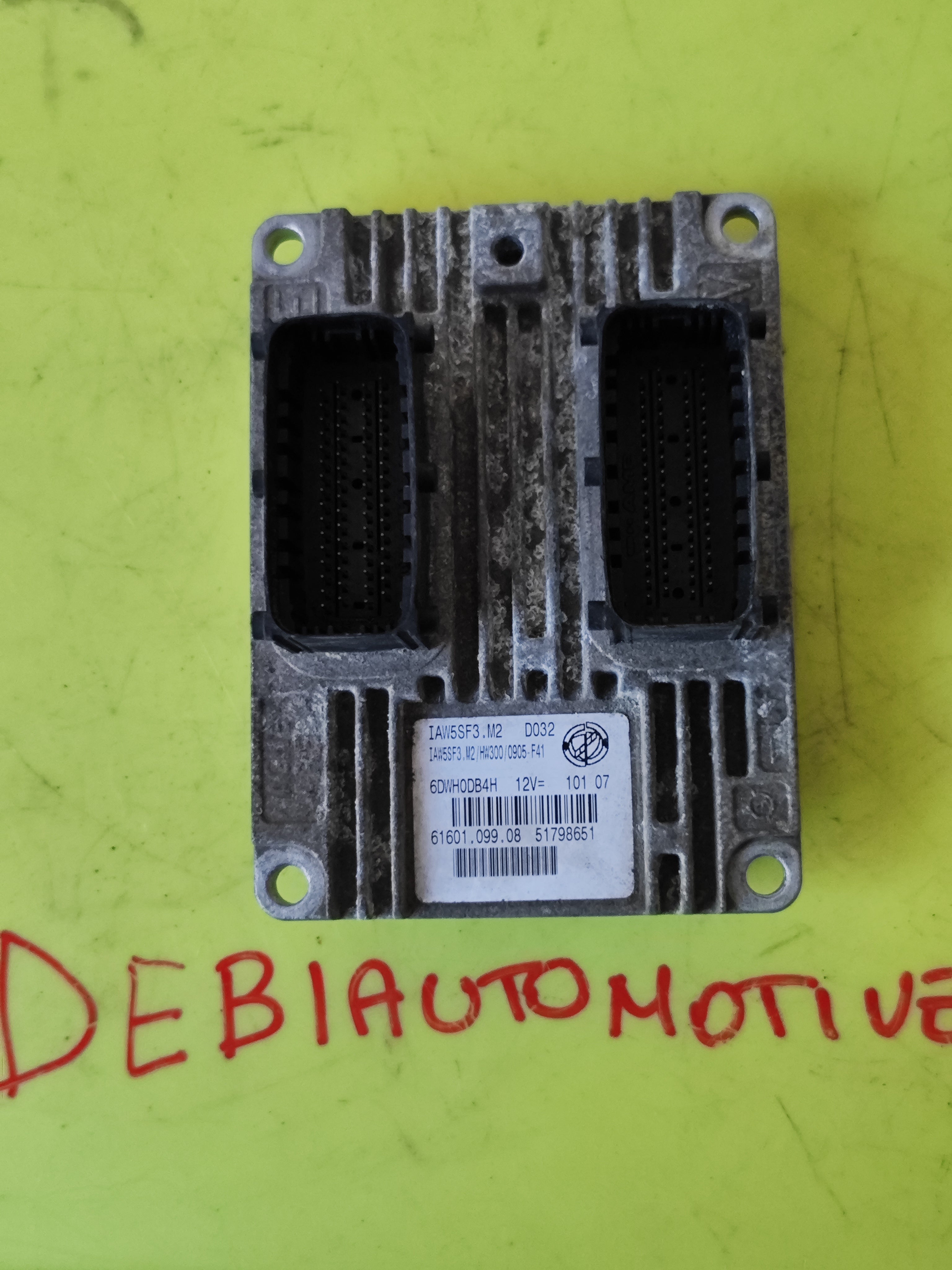 Centralina motore Fiat Grande Punto 1° serie 1.4 B 51798651 IAW5SF3.M2 HW300