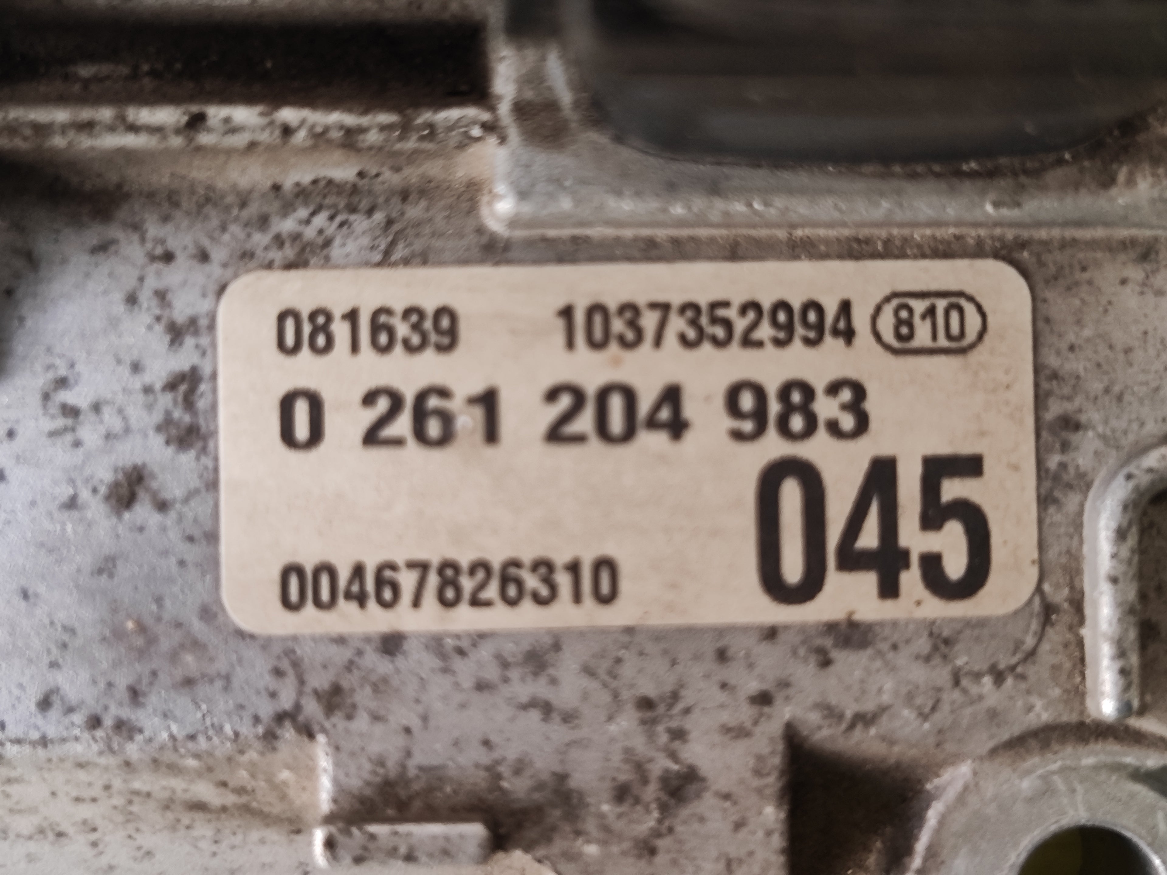 Centralina Motore Fiat Punto 1.2 B 0261204983 00467826310 
