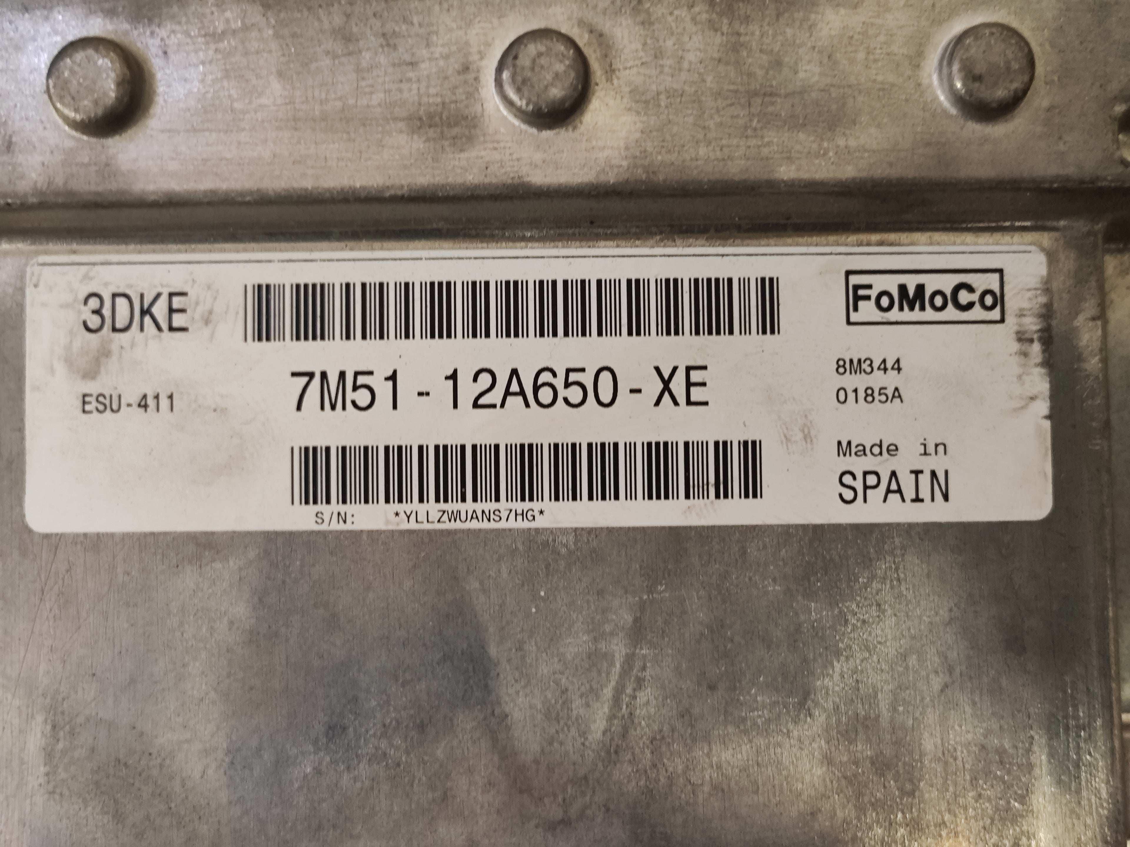 Centralina Motore FoMoCo Ford Focus Benzina 7M51-12A650-XE 3DKE