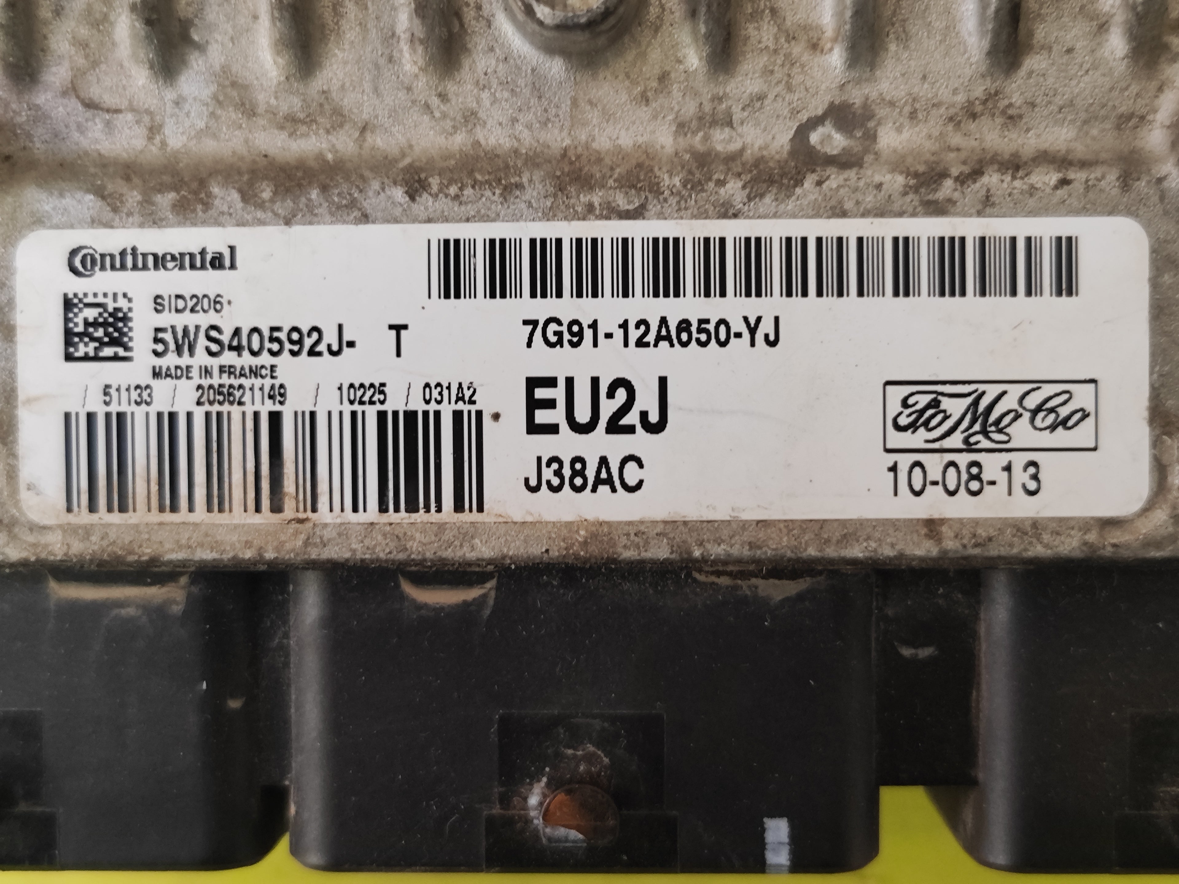 7G91-12A650-YJ EU2J 5WS40592J-T SID 206 FOMOCO Ford Mondeo 1.8 TDCI