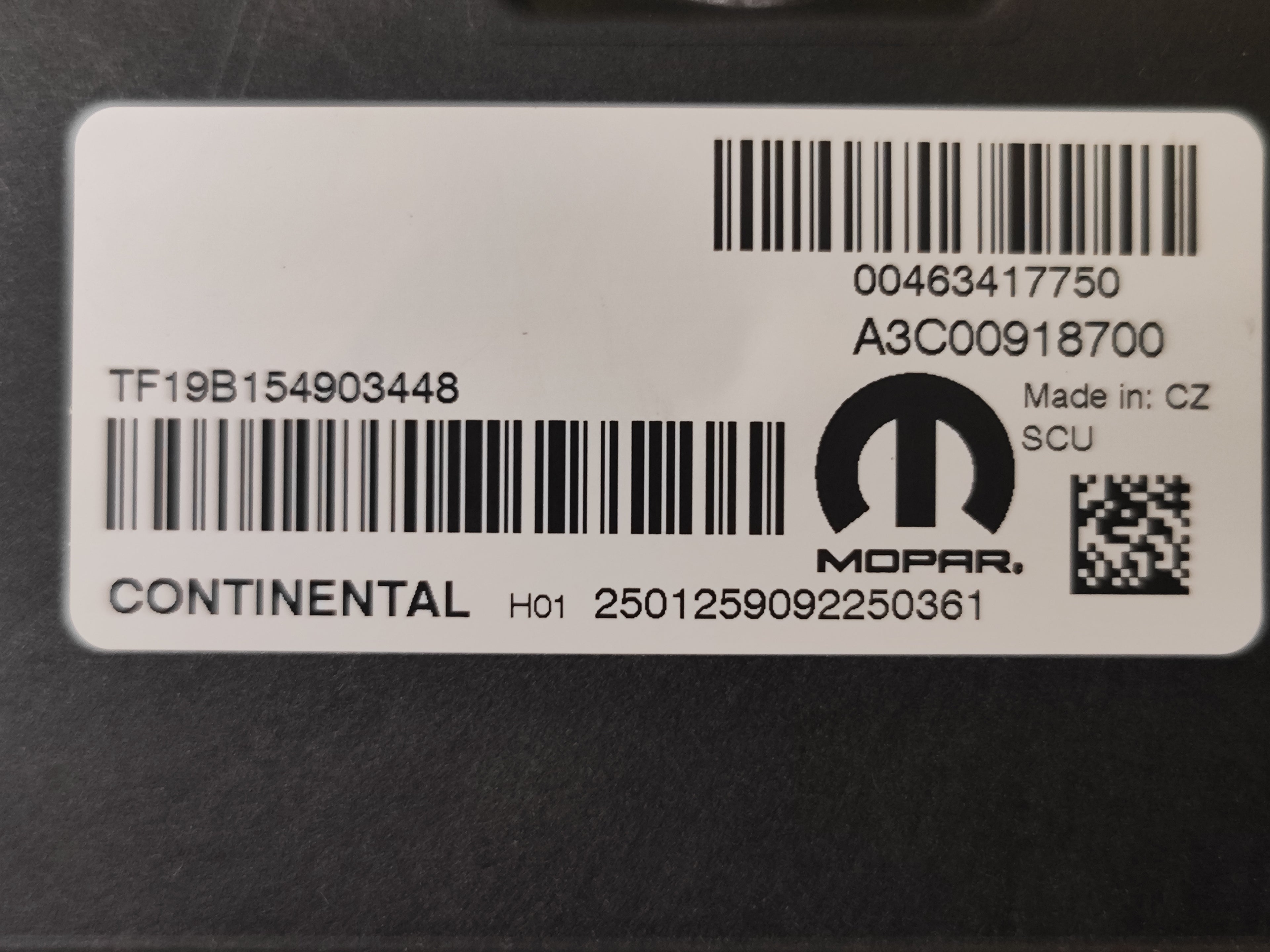 Centralina Mopar Modulo AD-Blue Alfa Romeo Stelvio 00463417750 A3C00918700 