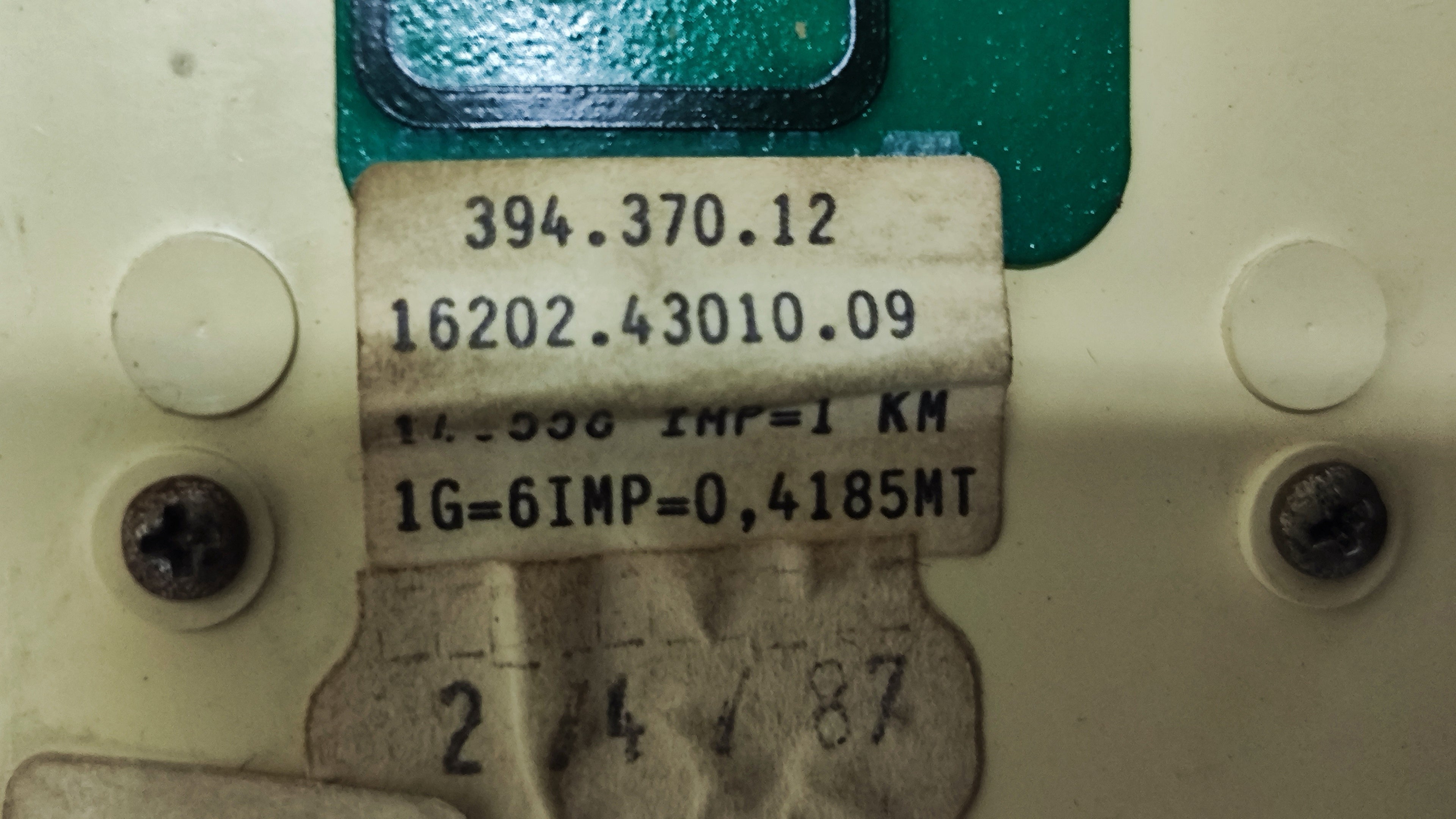 Quadro strumenti Jaeger Alfa Romeo 90 1° serie 349.370.12 16202.43010.09