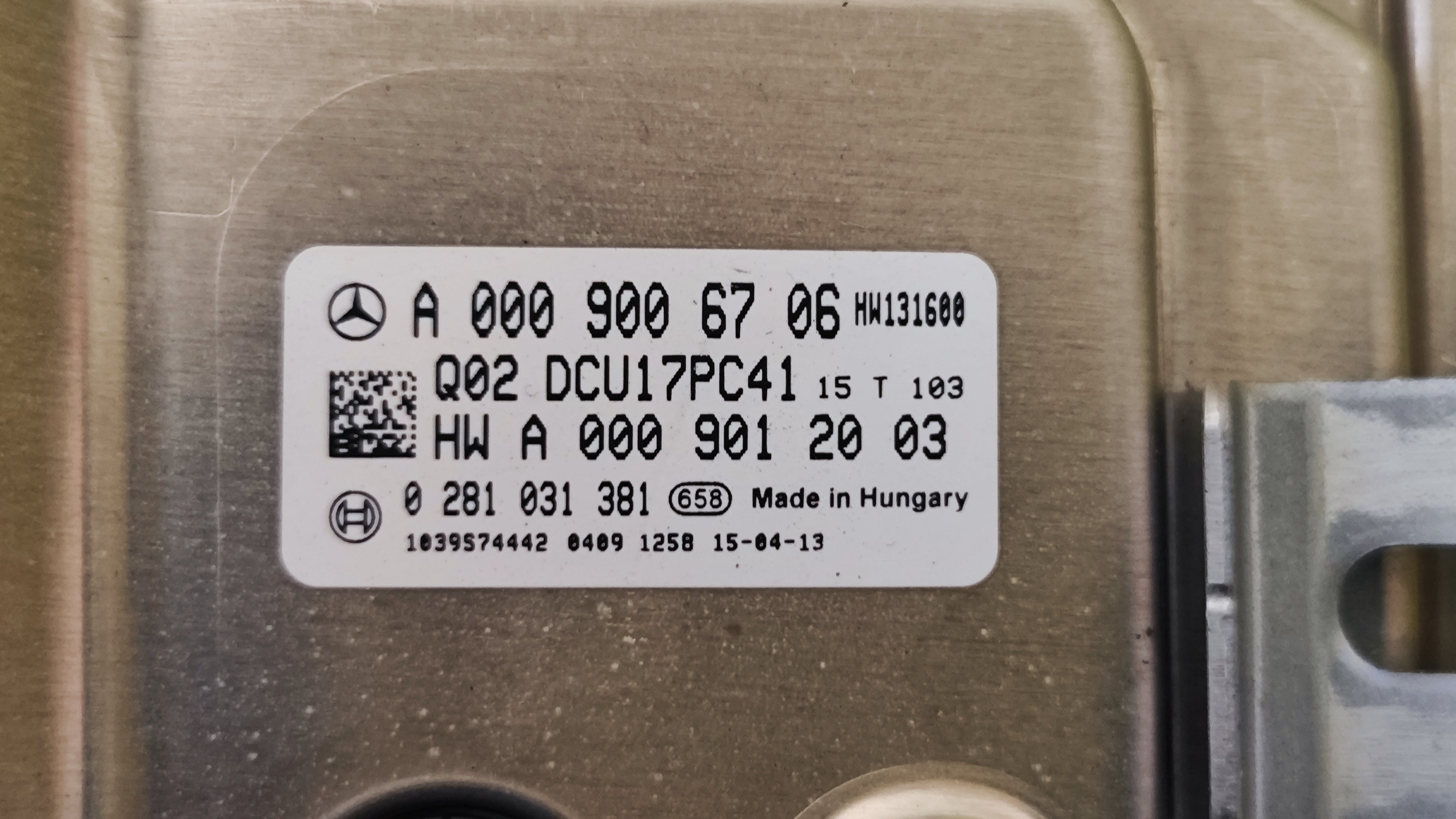 Centralina AdBlue Mercedes-Benz Classe C W205 0281031381 A0009006706 
