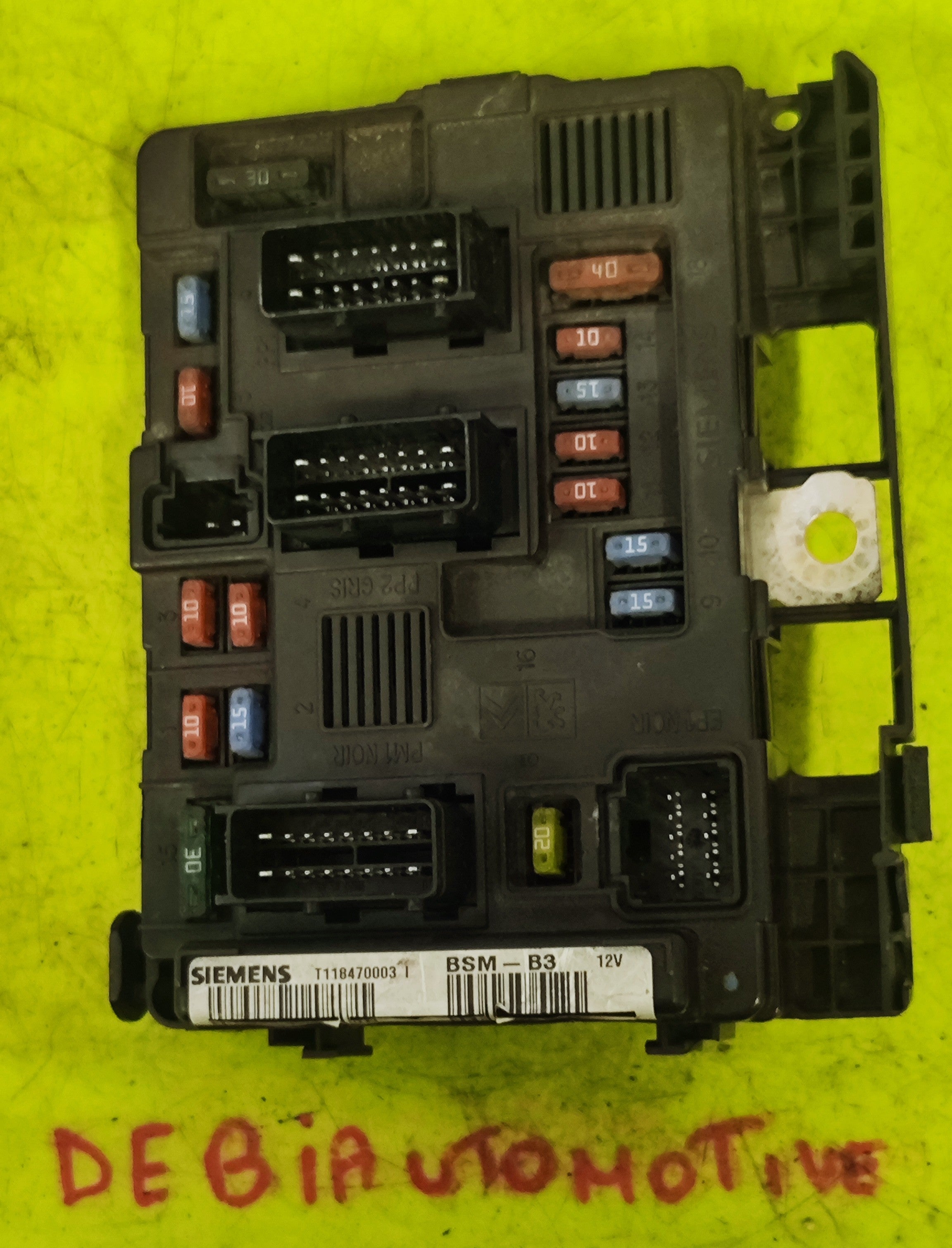 Centralina portafusibili Peugeot Citroen 9643498880 T118470003I BSM-B3 