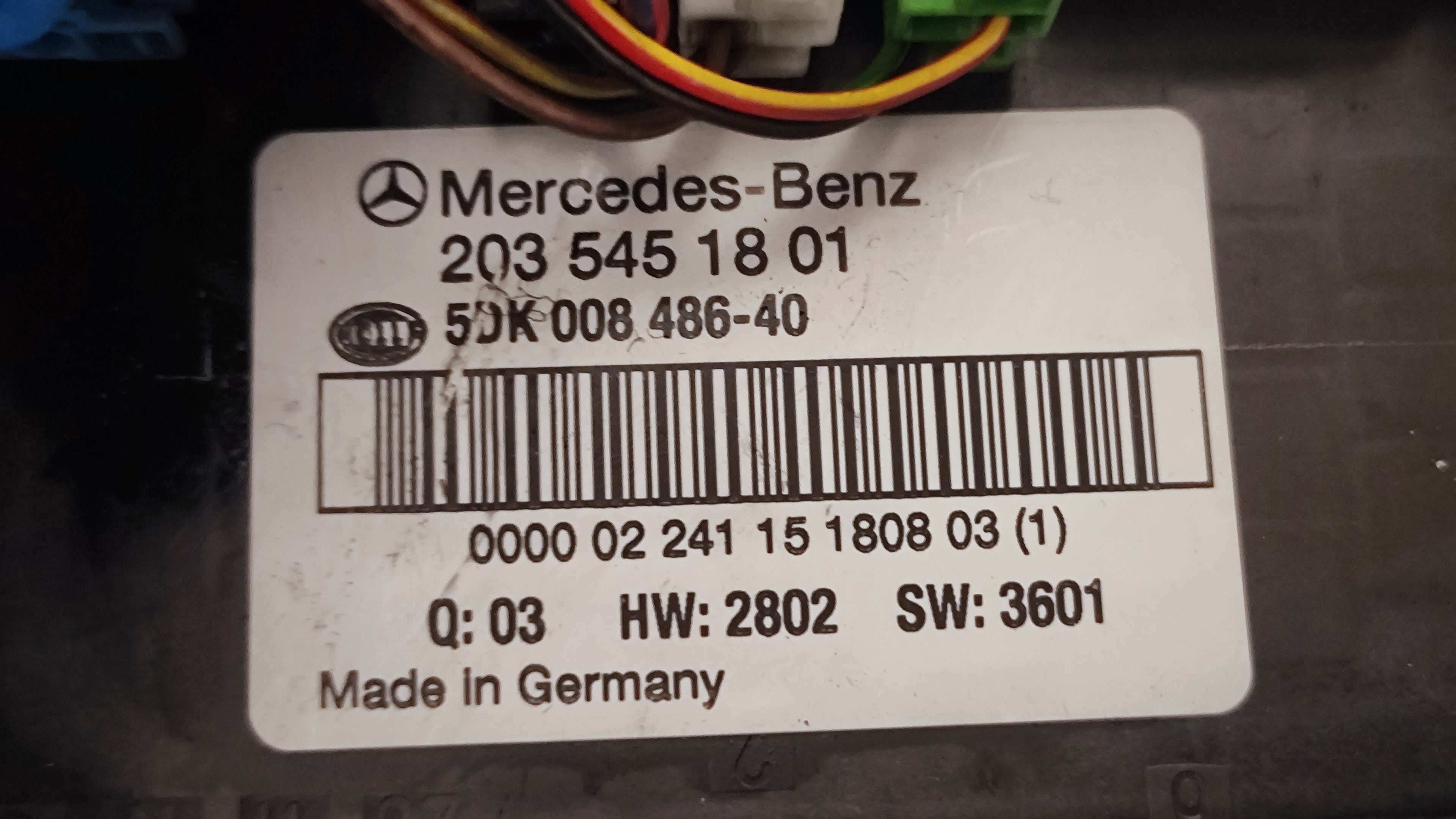  Sam Posteriore body computer  Mercedes-Benz Classe C W203 Coupé 2035451801 5KD008486-40 