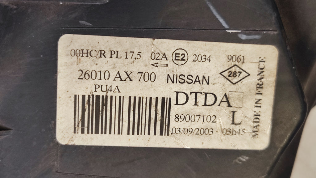 26060-AX700 faro anteriore sx 26010-AX700 faro anteriore dx Nissan Micra k12