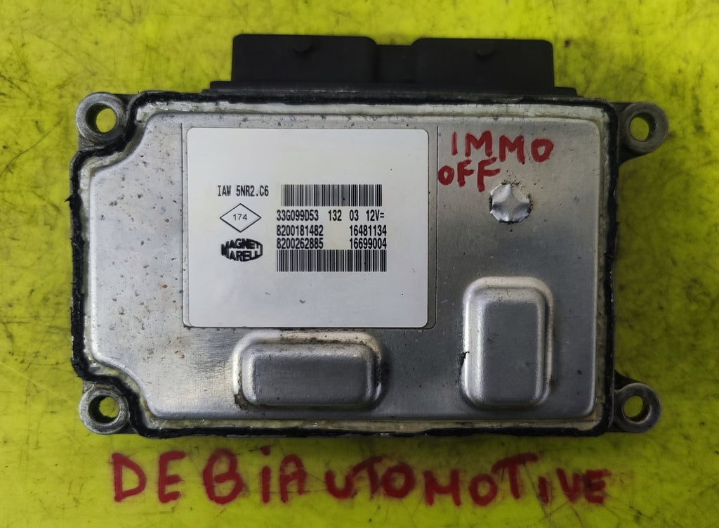 Centralina motore IMMO OFF Renault Clio IAW 5NR2.C6 8200181482 8200262885